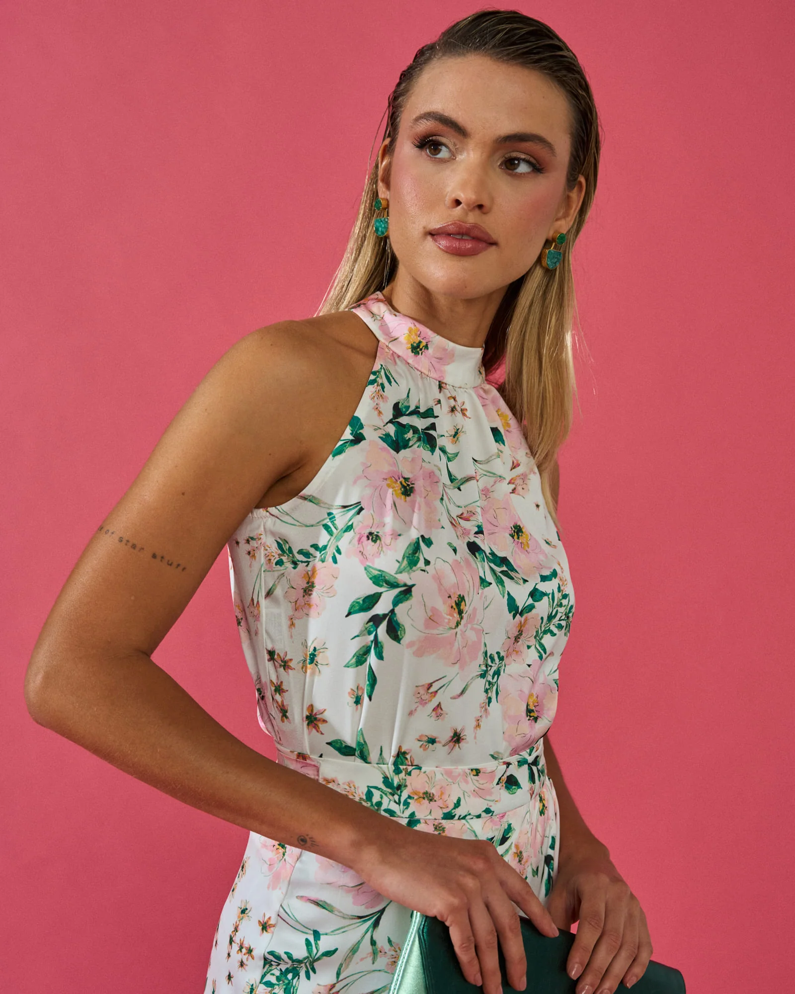 Blusa Elsa Estampado Floral Blanco - Image 4