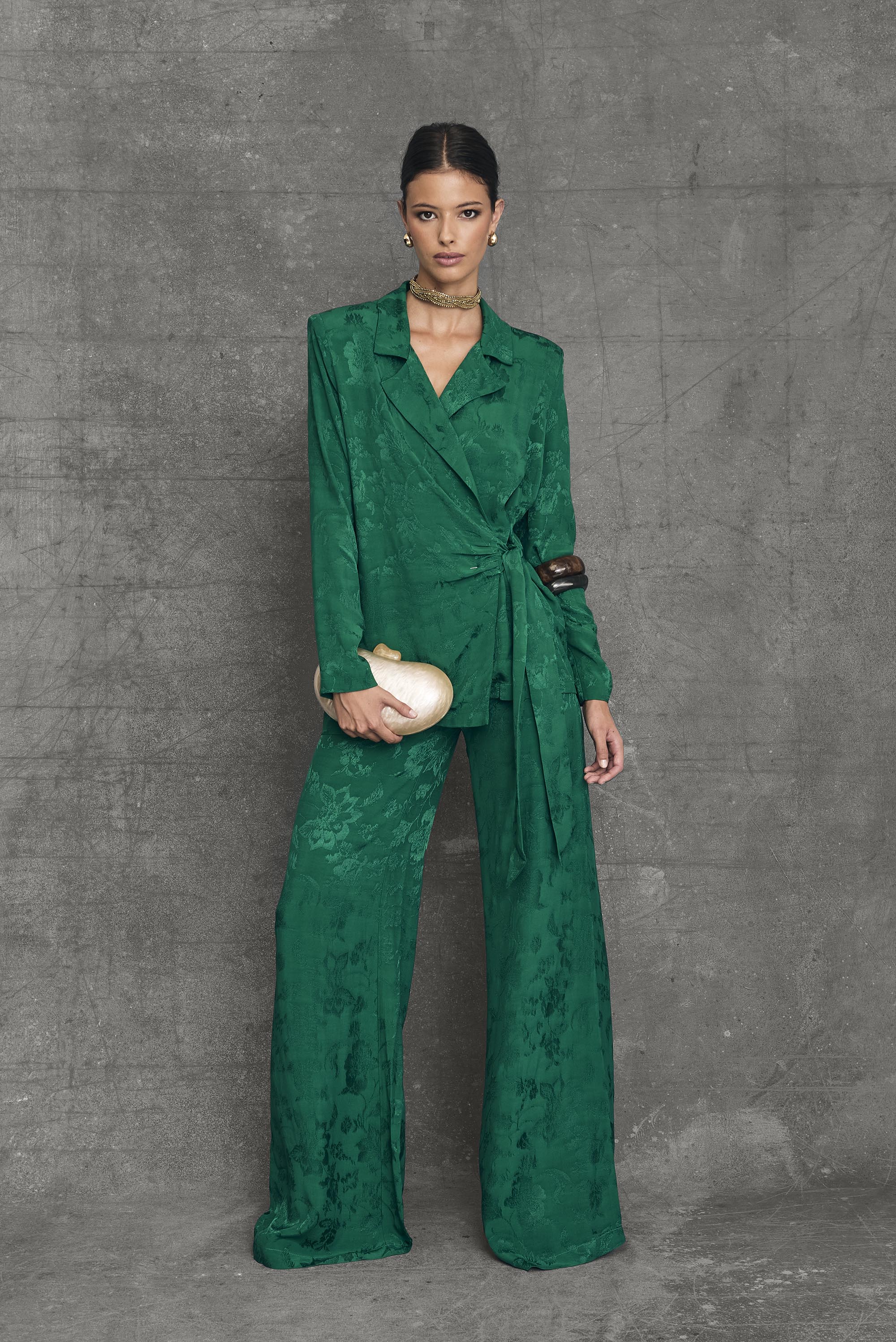 Blazer fluida Brighton Verde - Image 3
