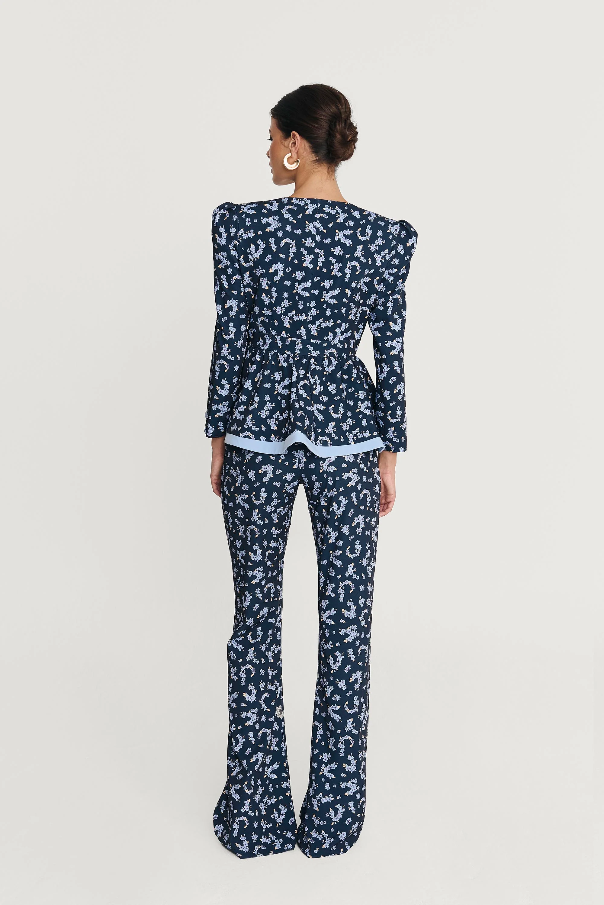 Pantalón Bristol Estampado Floral Marino - Image 3