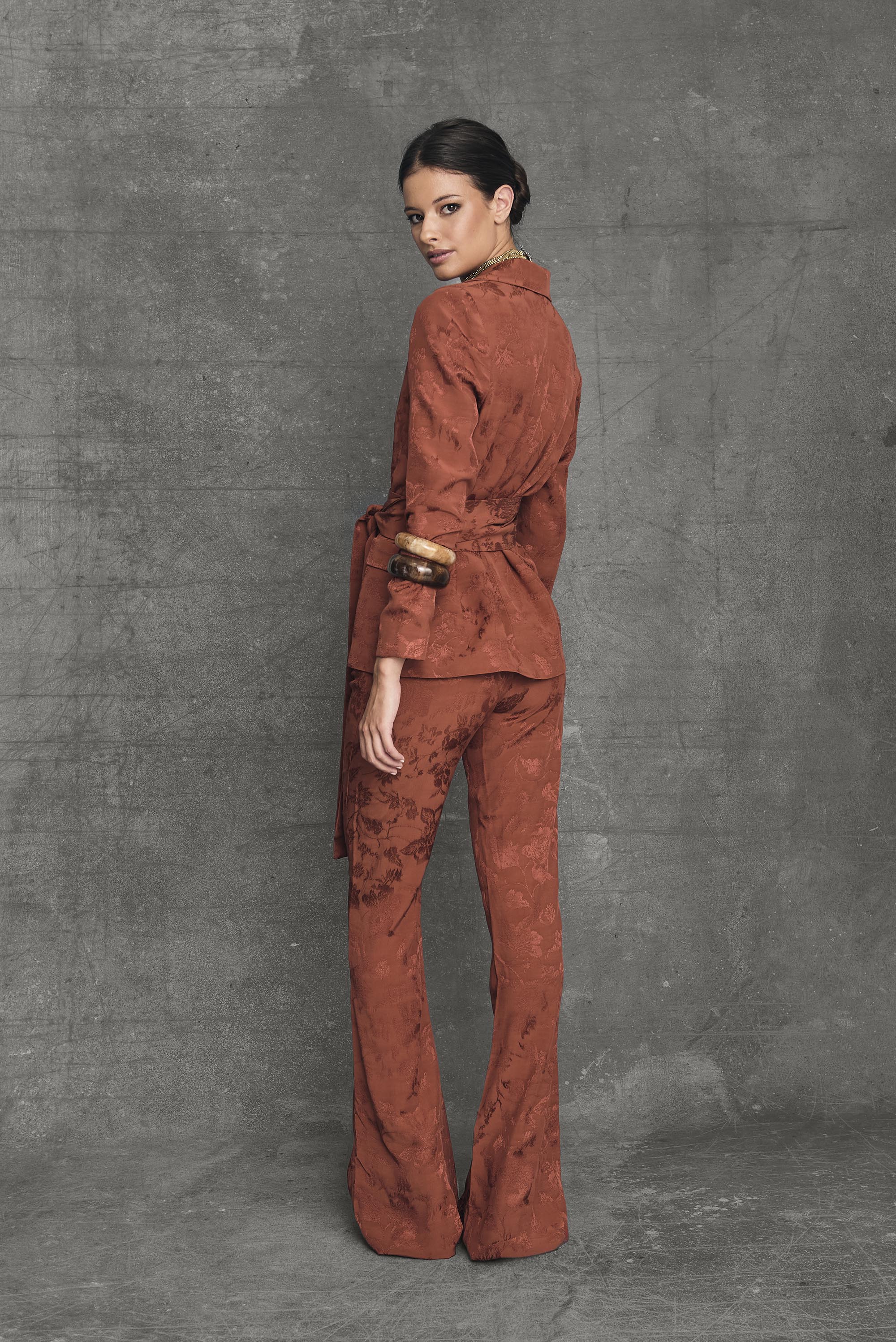 Pantalón Flare Chelsea Terracota - Image 3