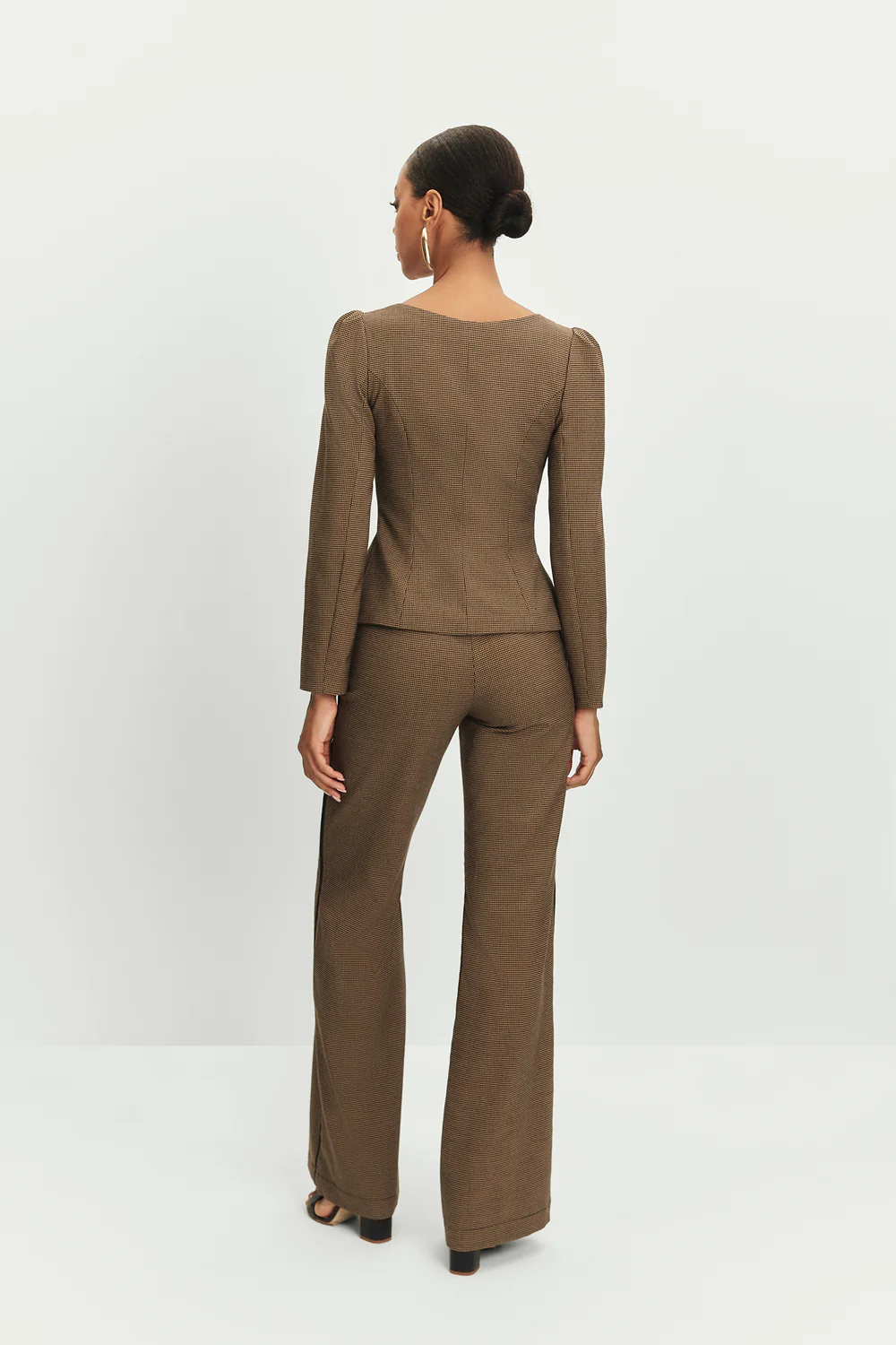 Pantalón NYX Pata de Gallo Marrón - Image 6