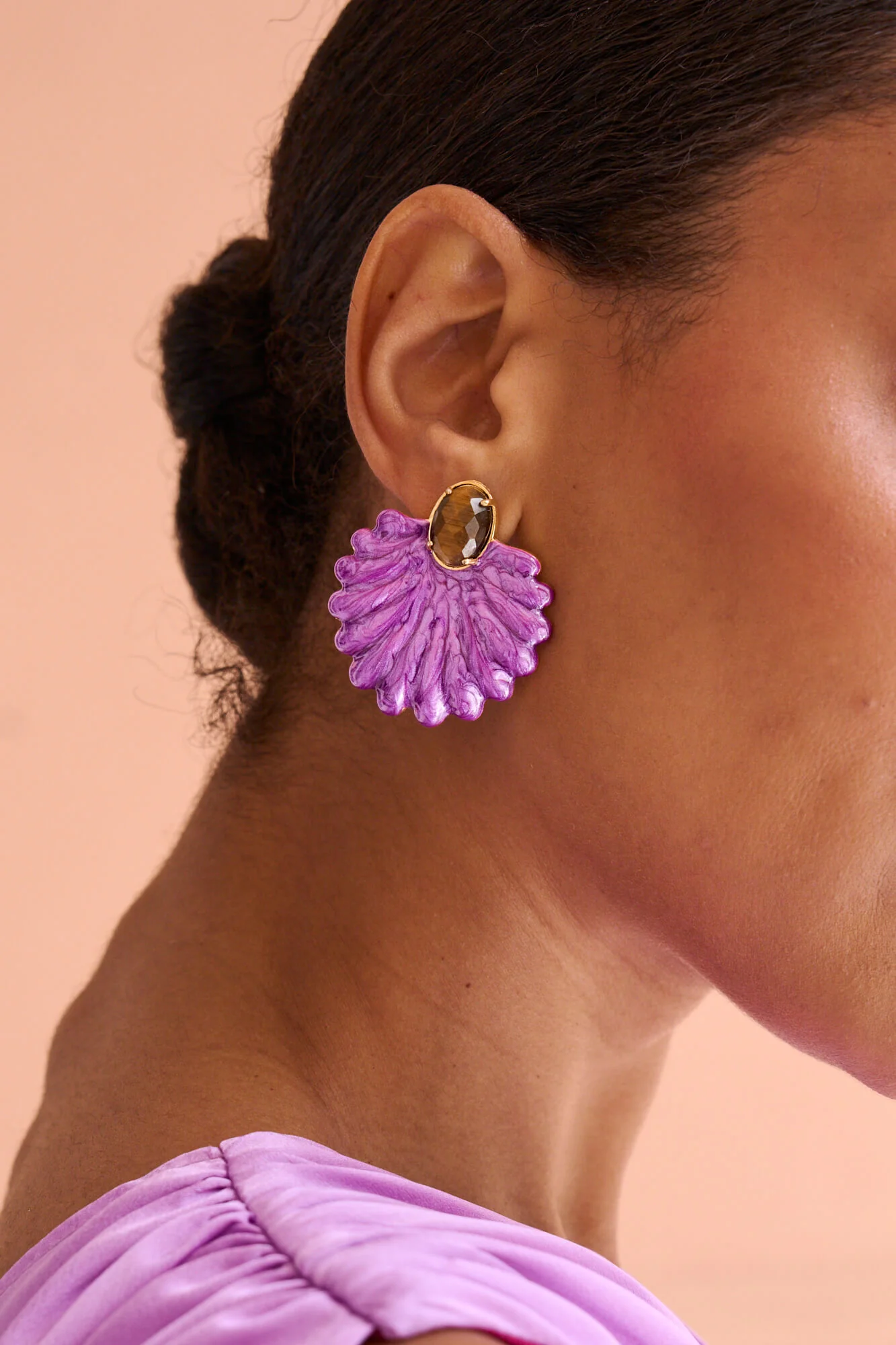 Pendiente Elba Morado - Image 2