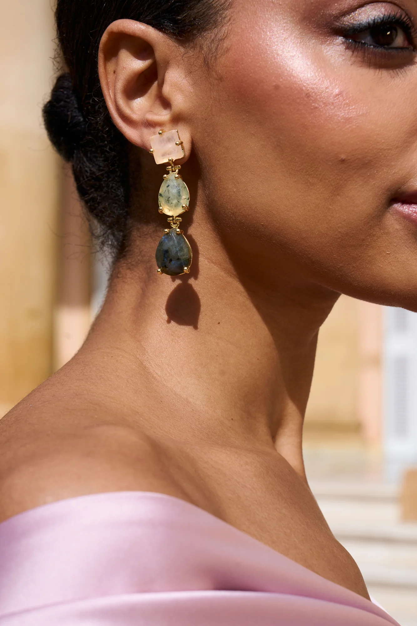 Pendientes Aixa Rosa y Verde