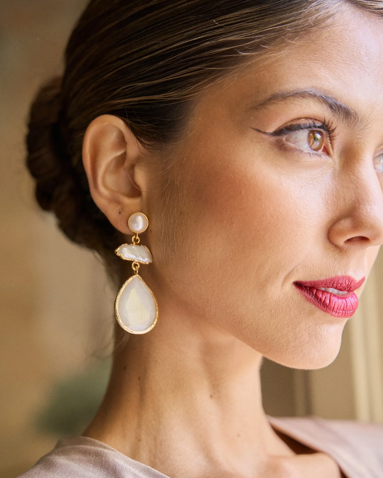 Pendientes Sierpes Blanco - Image 2