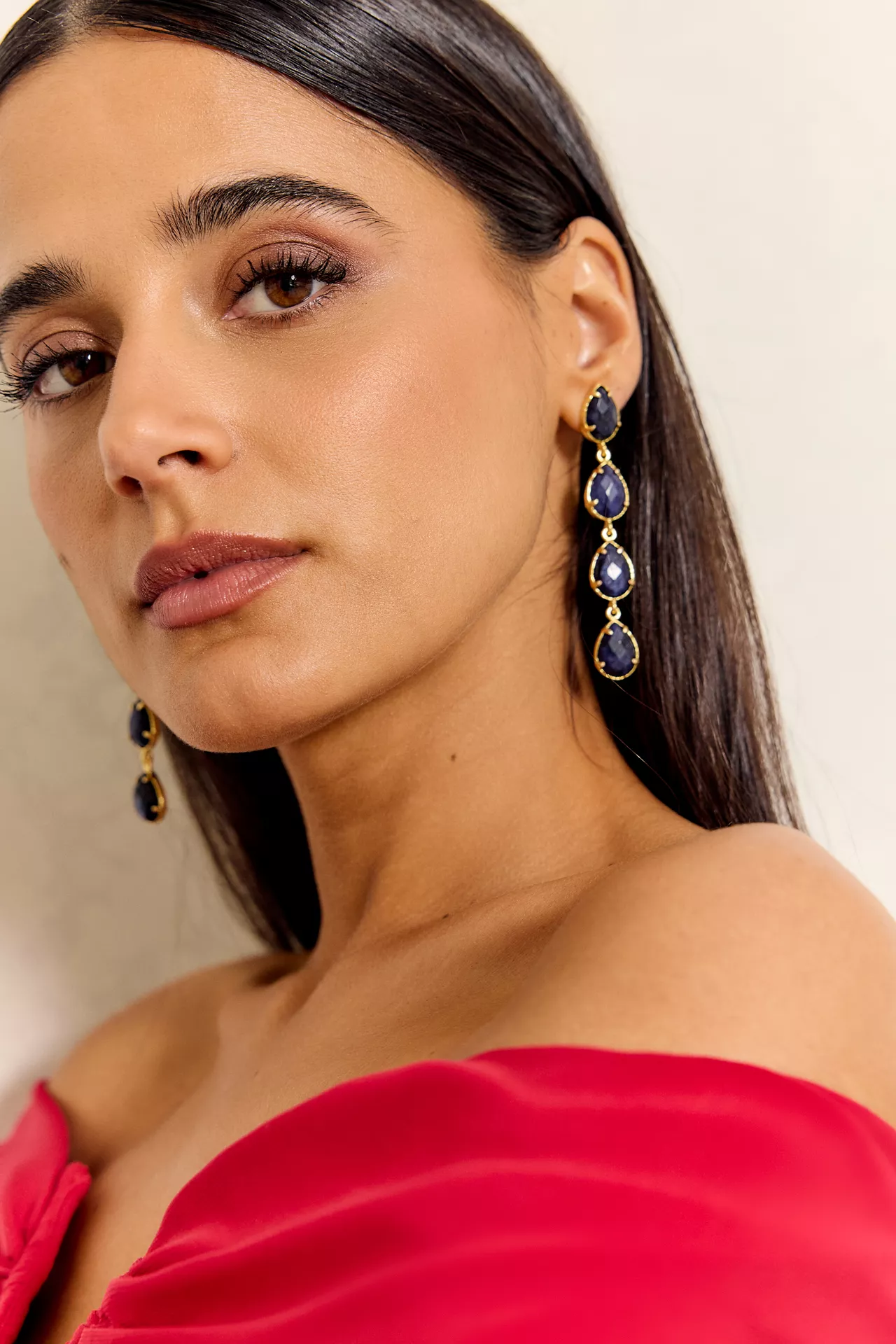 Pendientes Venus Azul Marino - Image 2
