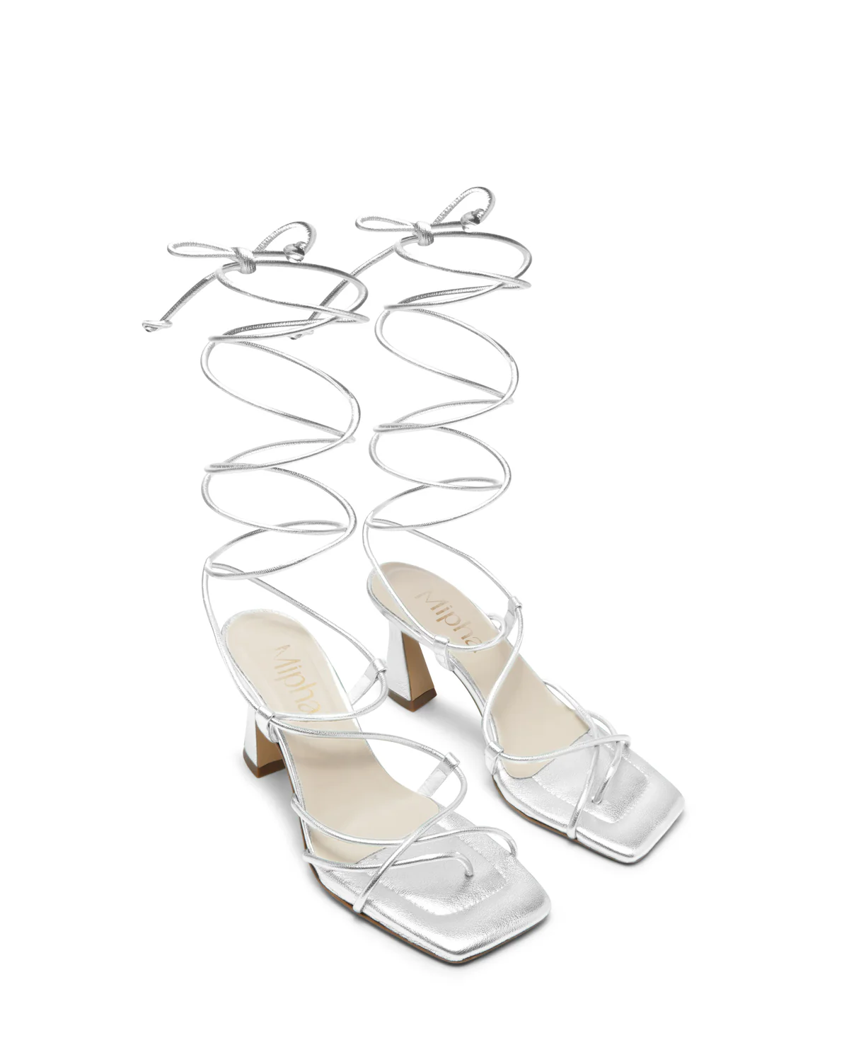 Sandalias Cairo de piel Plata - Image 2