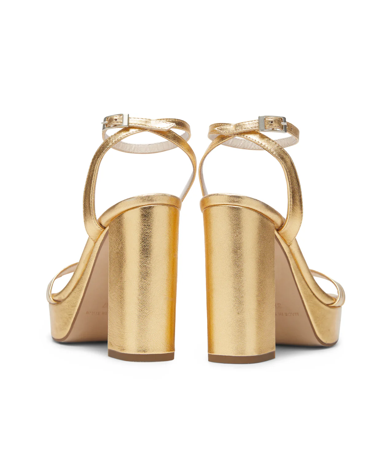 Sandalias Zahara de piel Dorada - Image 4