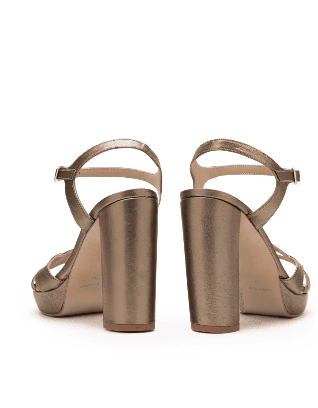 Sandalias Lauren de piel Bronce - Image 3