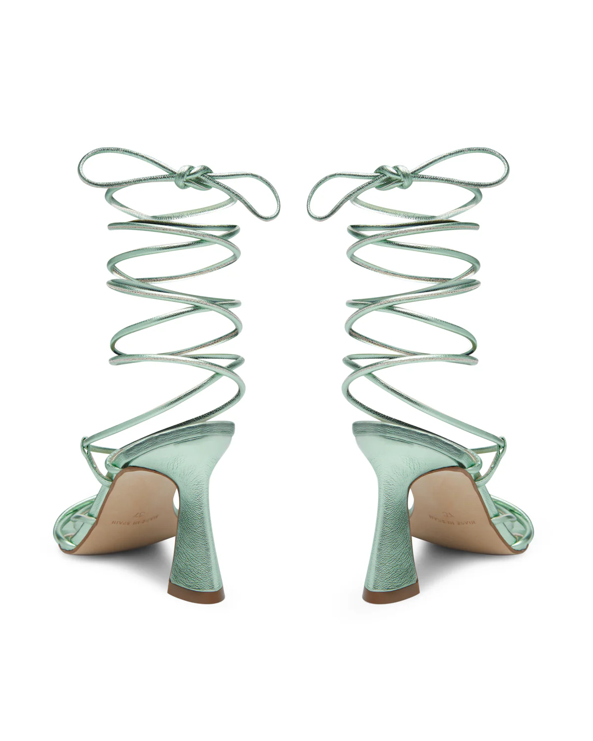 Sandalias Cairo de piel Verde Jade - Image 3