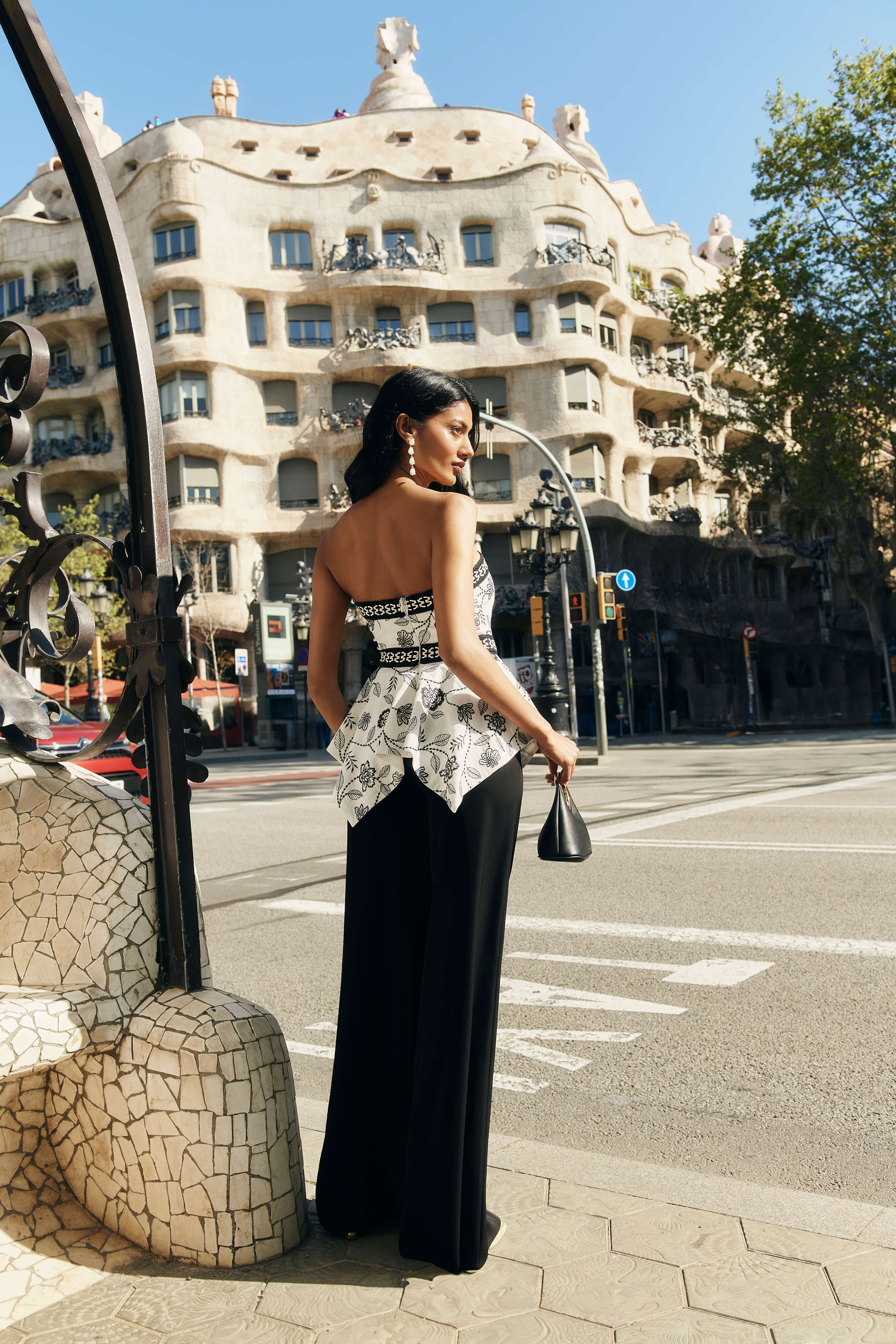 Top Celia Bordado Floral Bicolor - Image 3