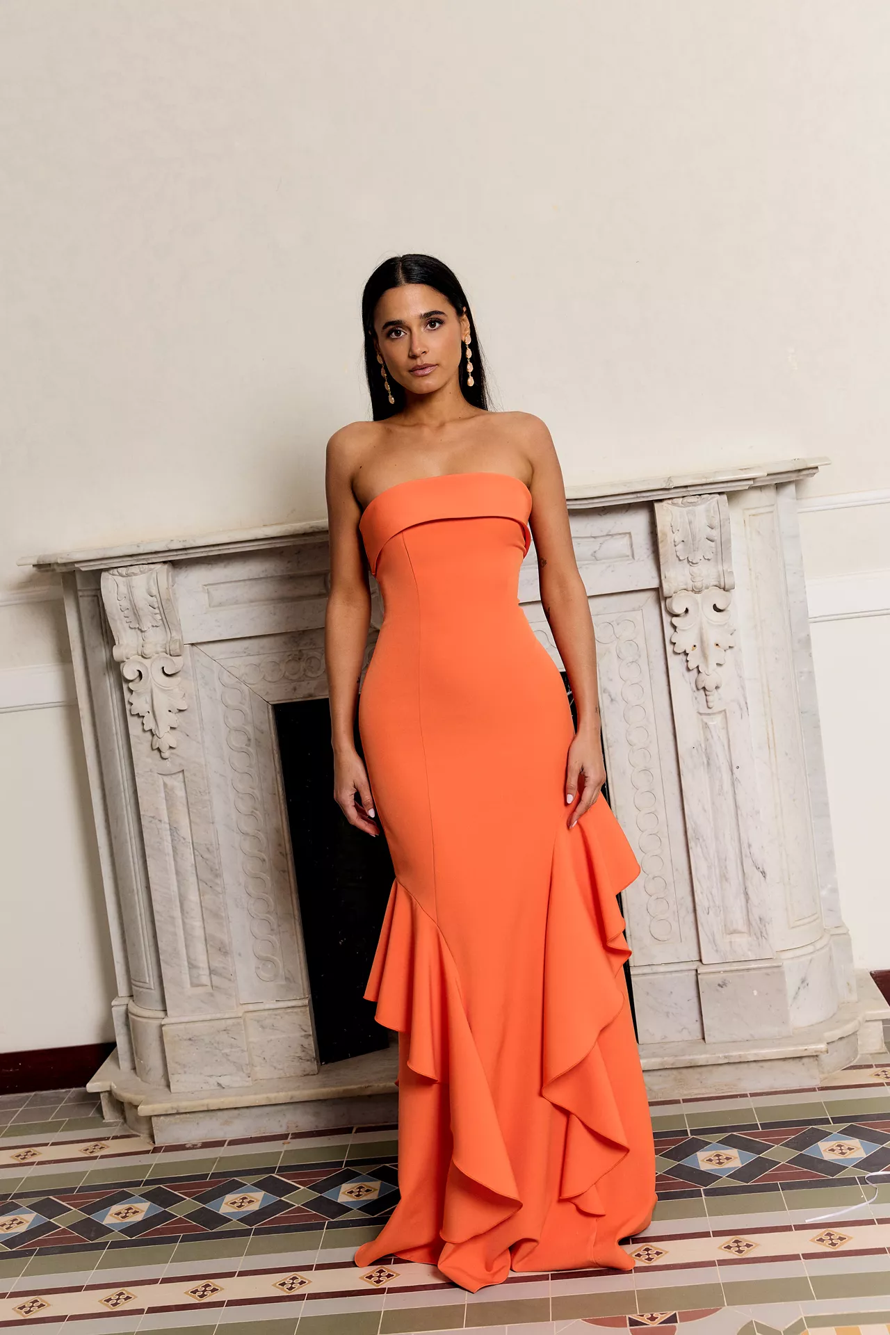 Vestido Begonia Naranja - Image 3