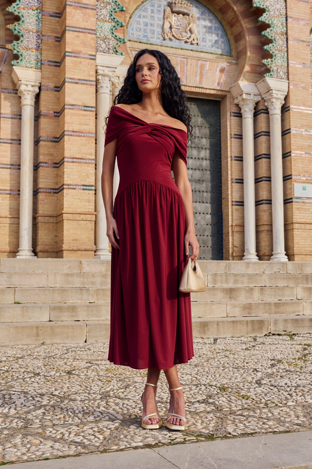 Vestido Cayetana Granate - Image 4