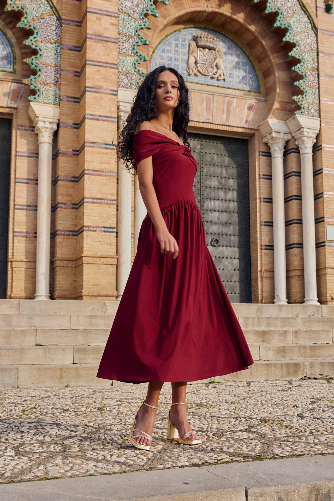 Vestido Cayetana Granate - Image 5