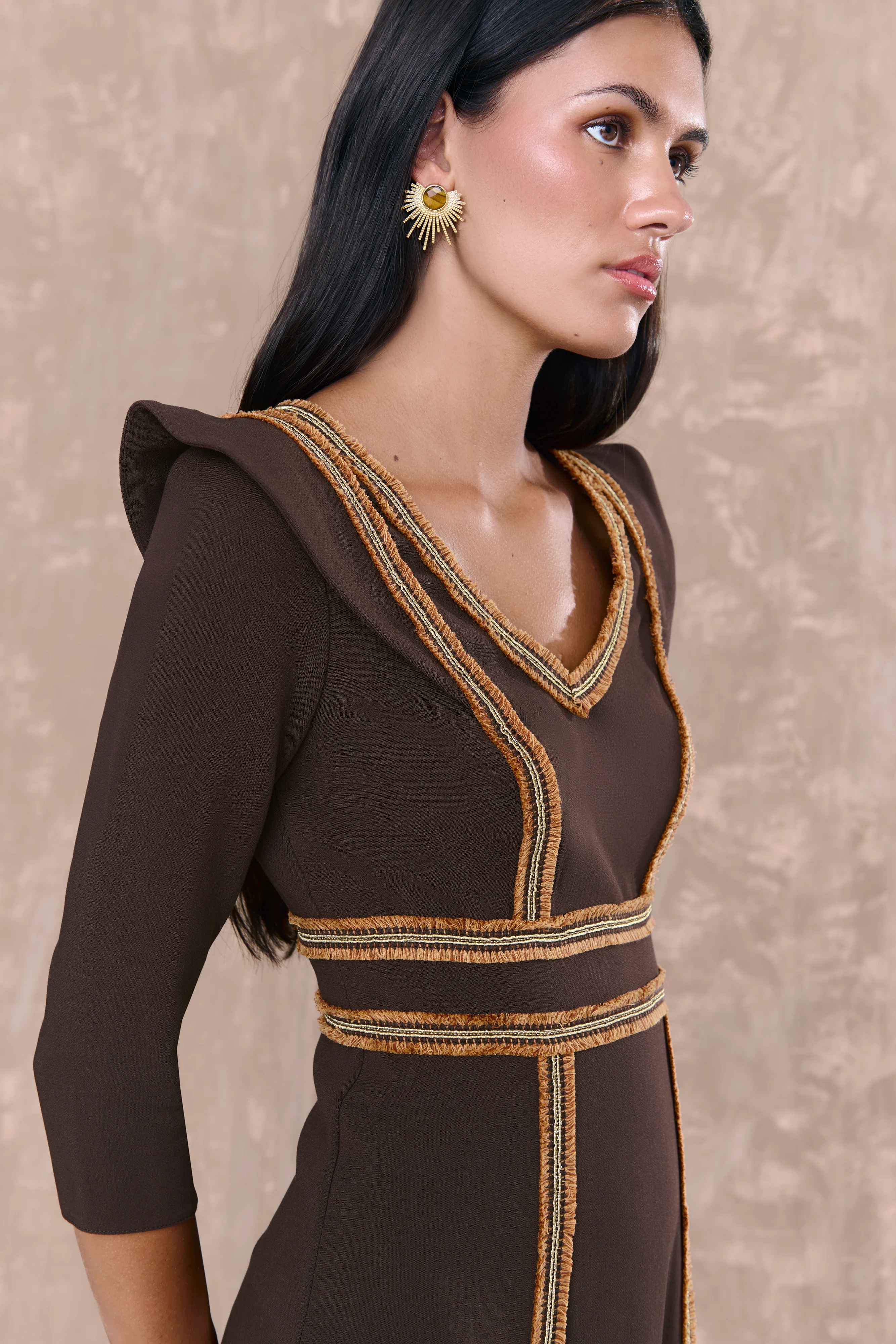 Vestido Èlodie Marron - Image 3