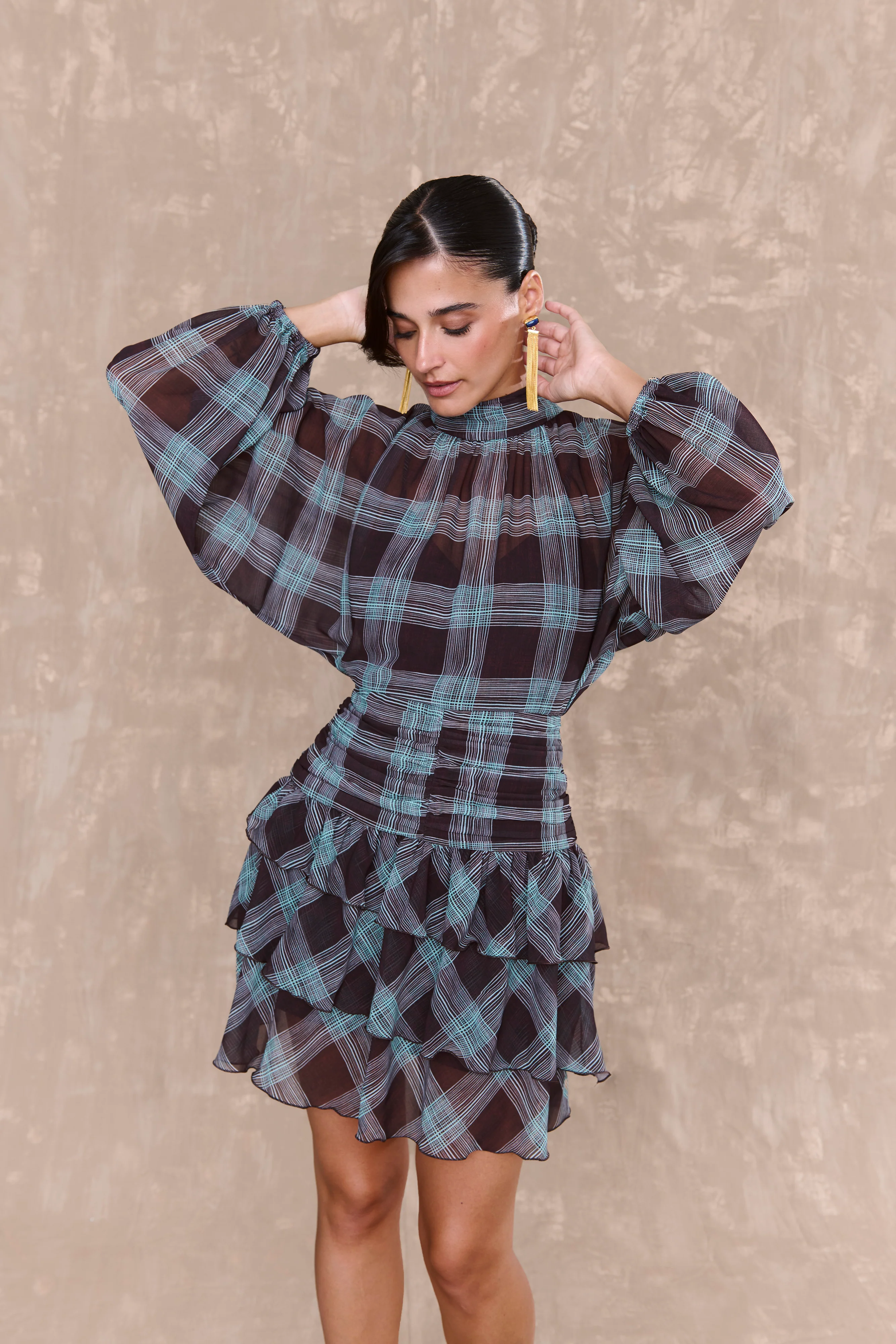 Vestido Emilie Estampado Cuadros