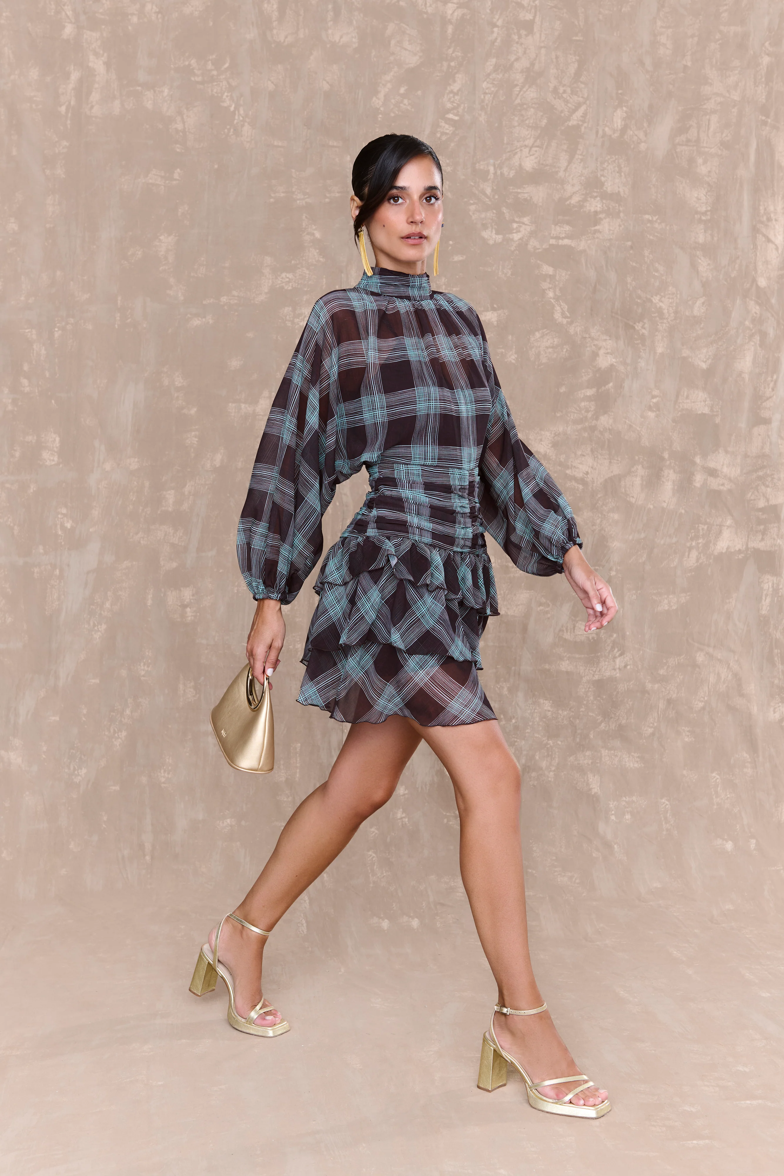 Vestido Emilie Estampado Cuadros - Image 2