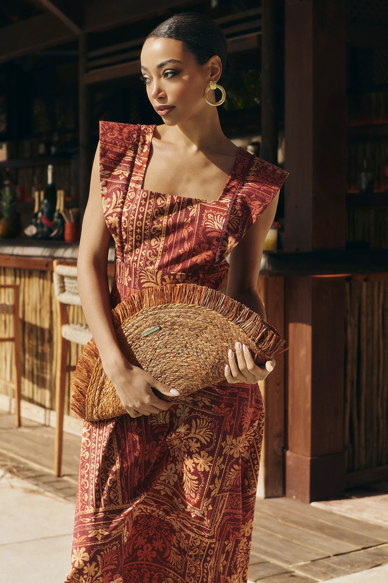 Vestido Gardenia Granate - Image 4