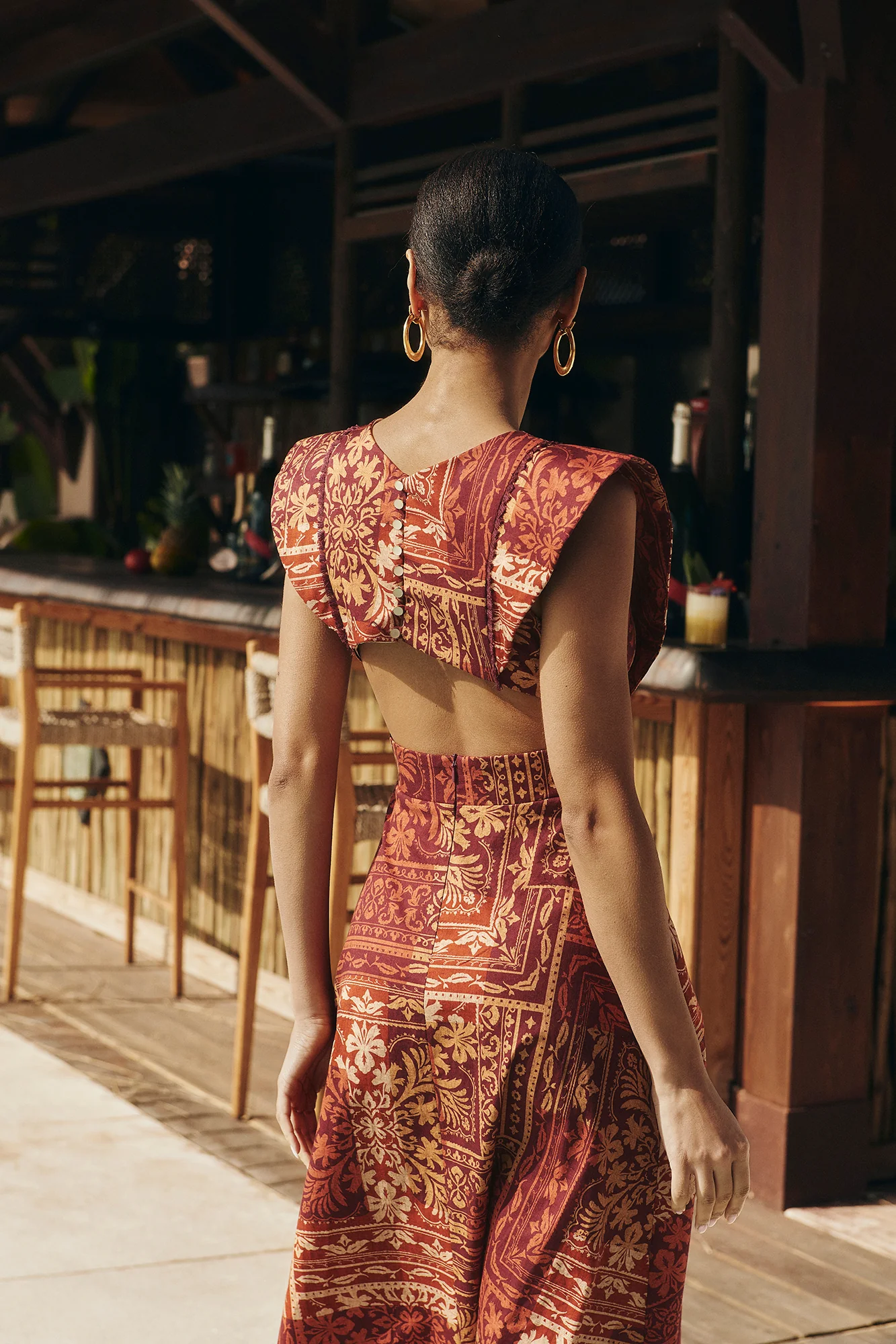 Vestido Gardenia Granate - Image 5