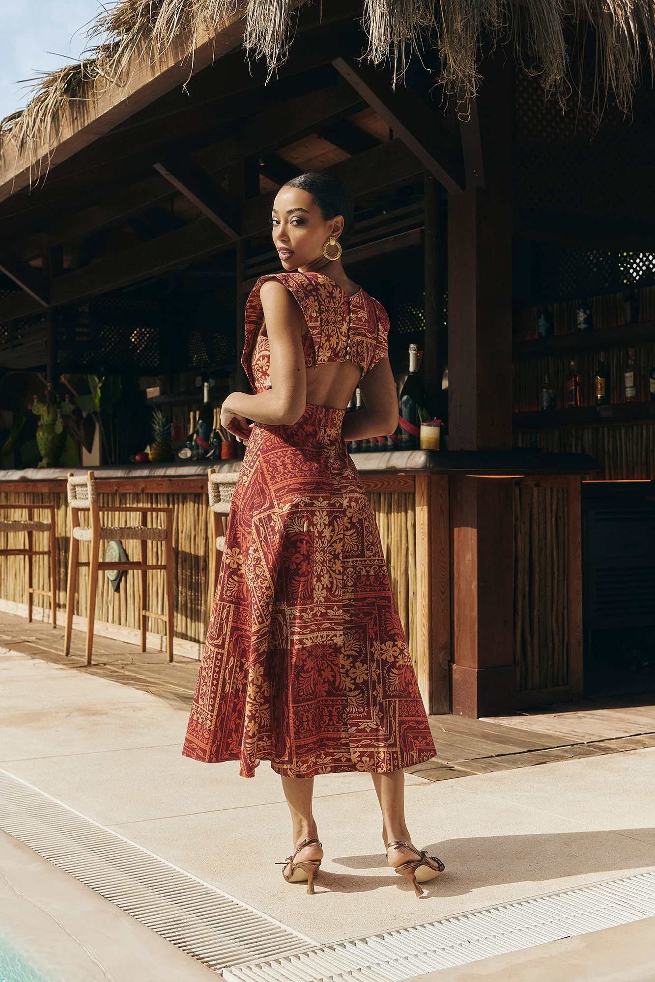 Vestido Gardenia Granate - Image 6