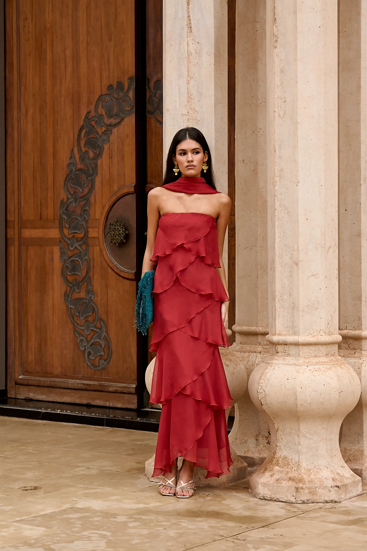 Vestido Khayal Terracota Oscuro