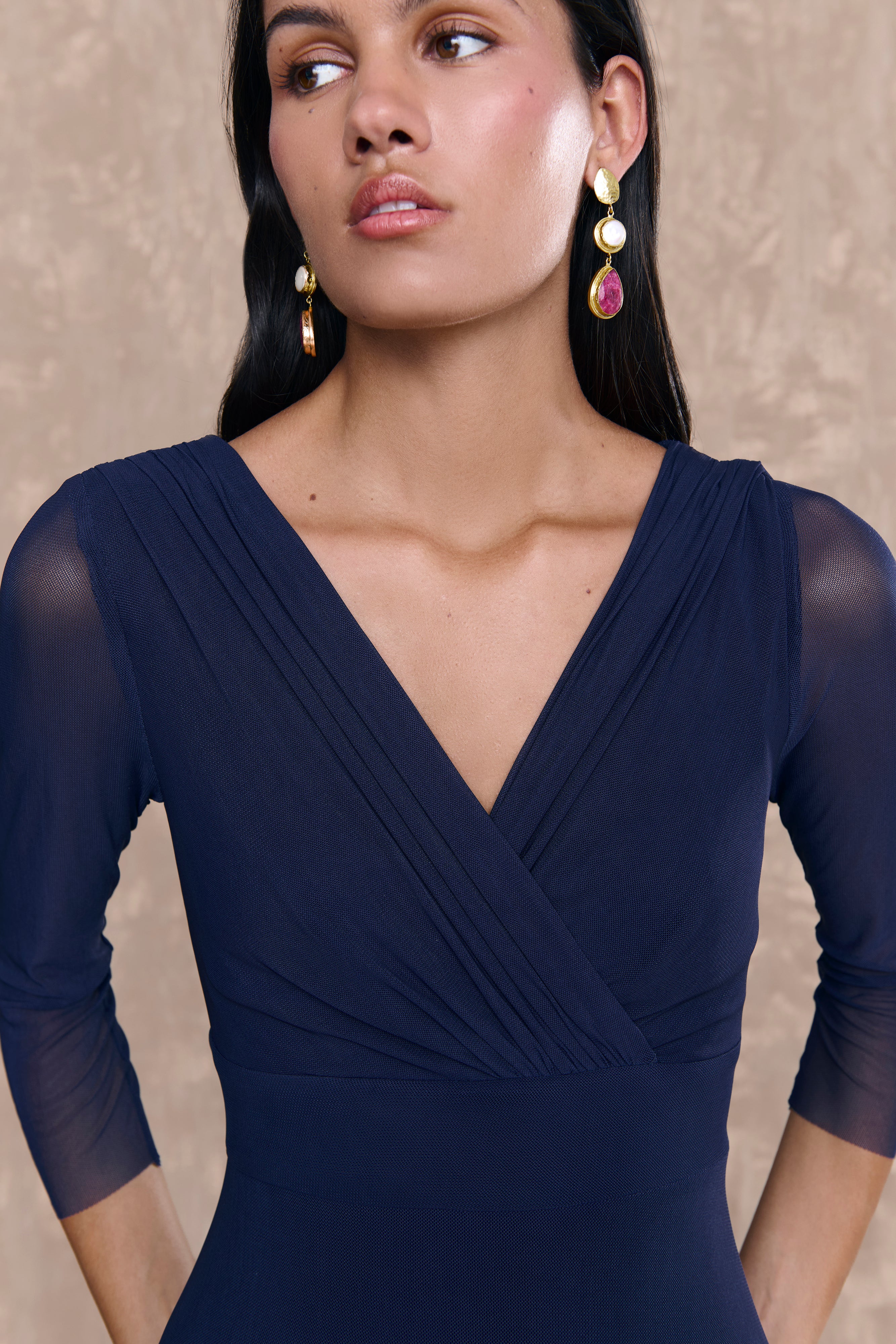 Vestido Lana Azul Marino - Image 2