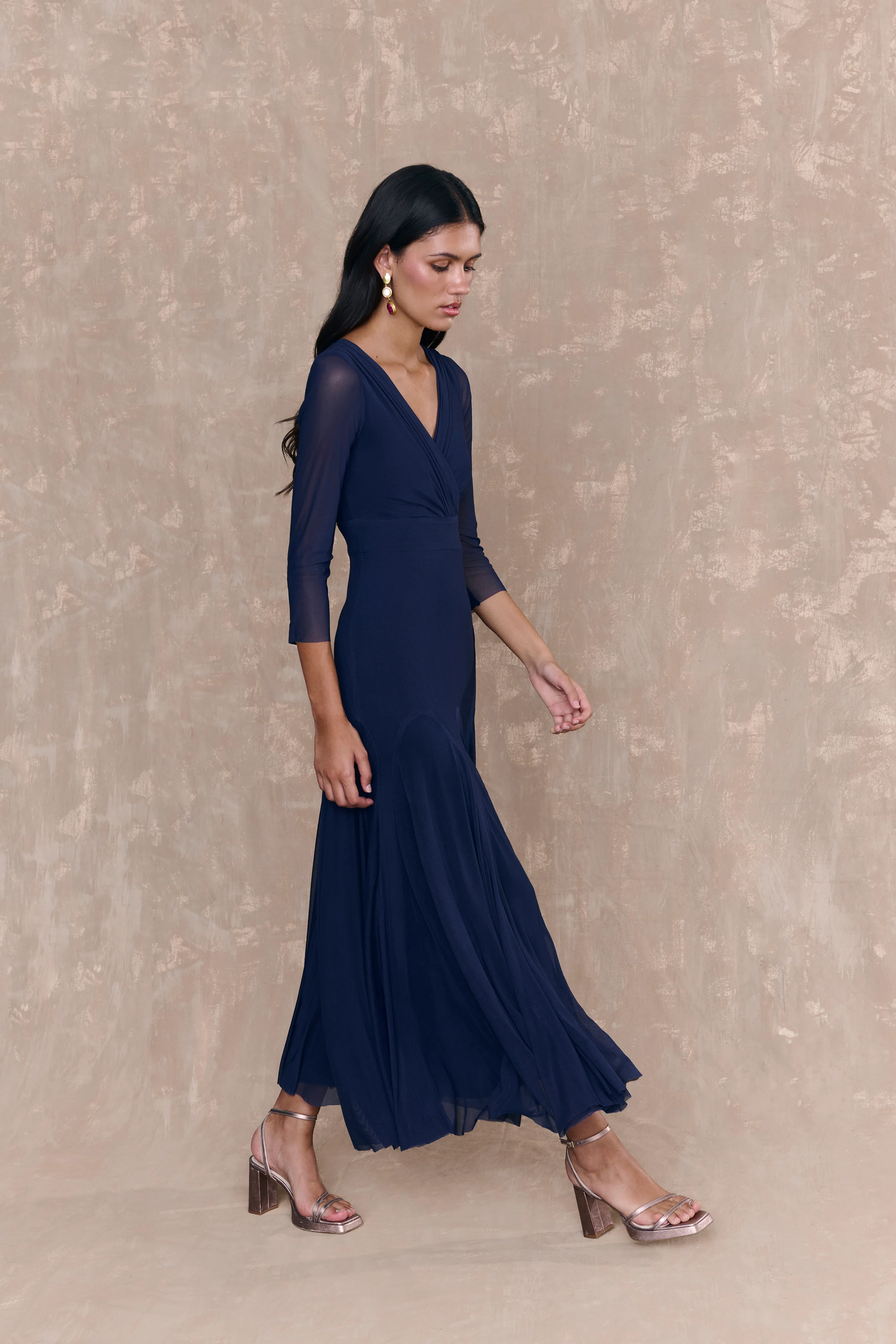 Vestido Lana Azul Marino - Image 3
