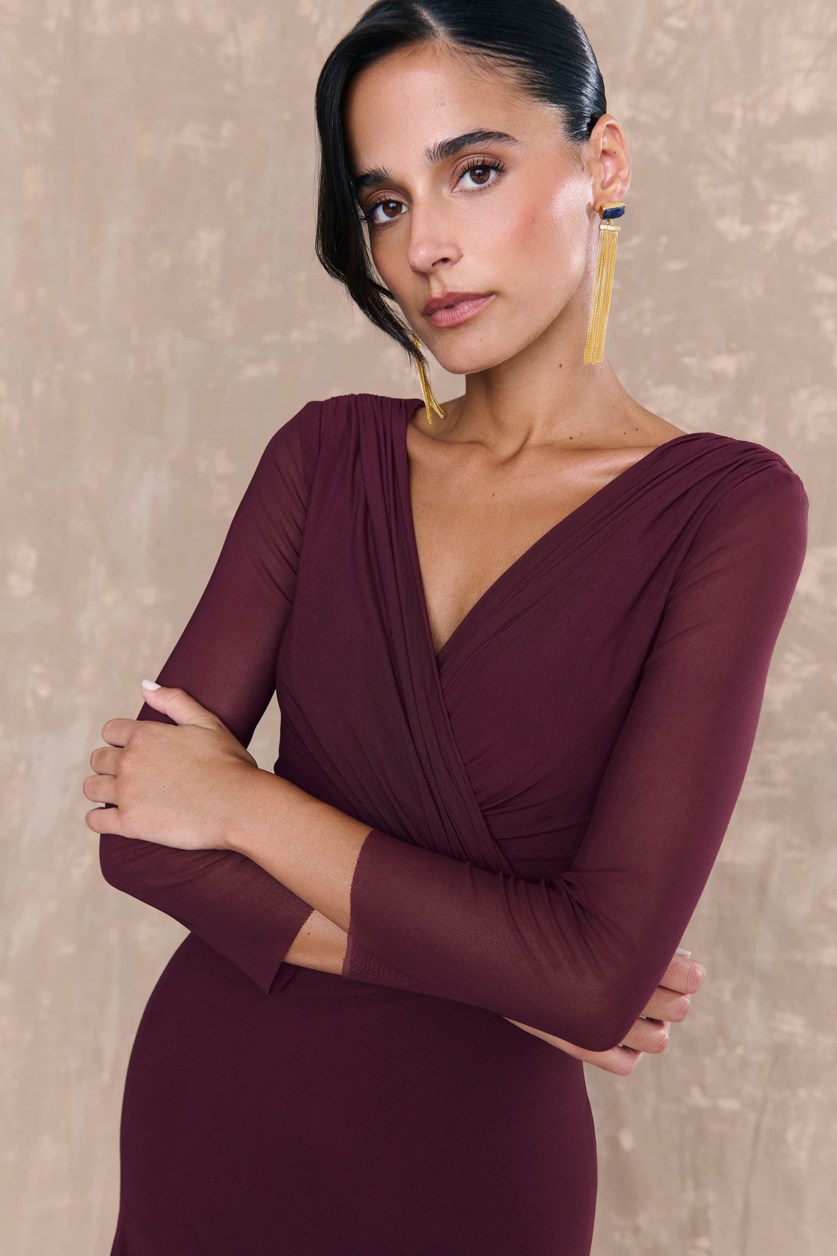 Vestido Lana Berenjena - Image 4