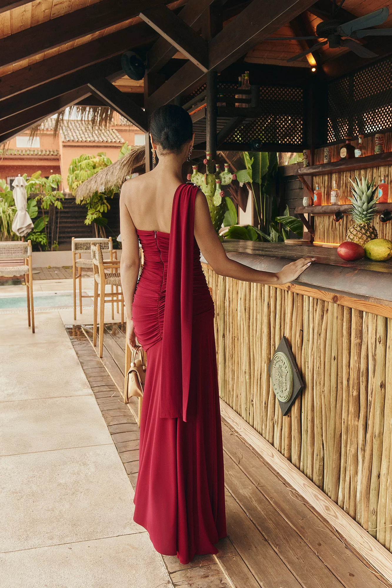 Vestido Latifa Granate - Image 2