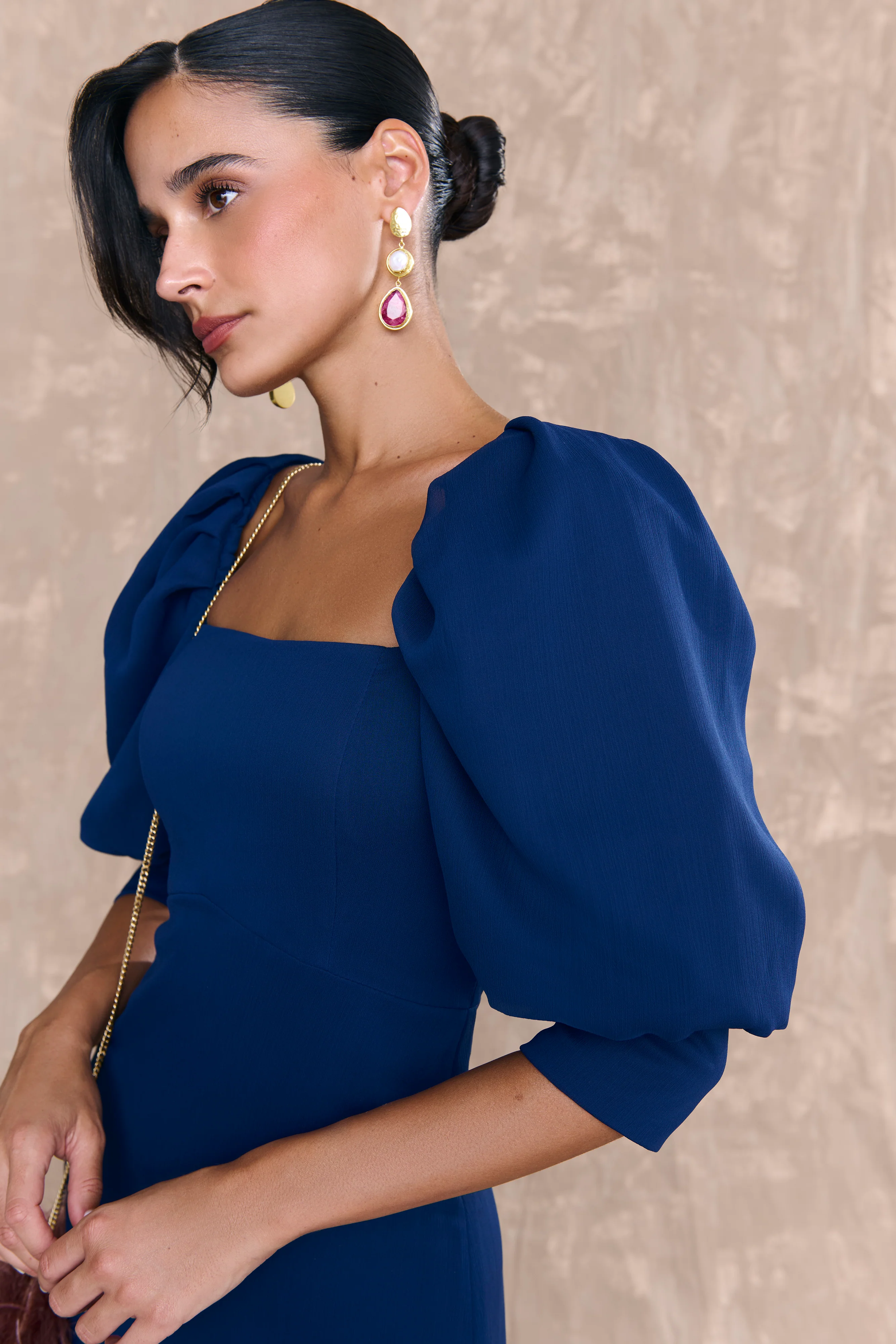 Vestido Loan Azul Marino - Image 4