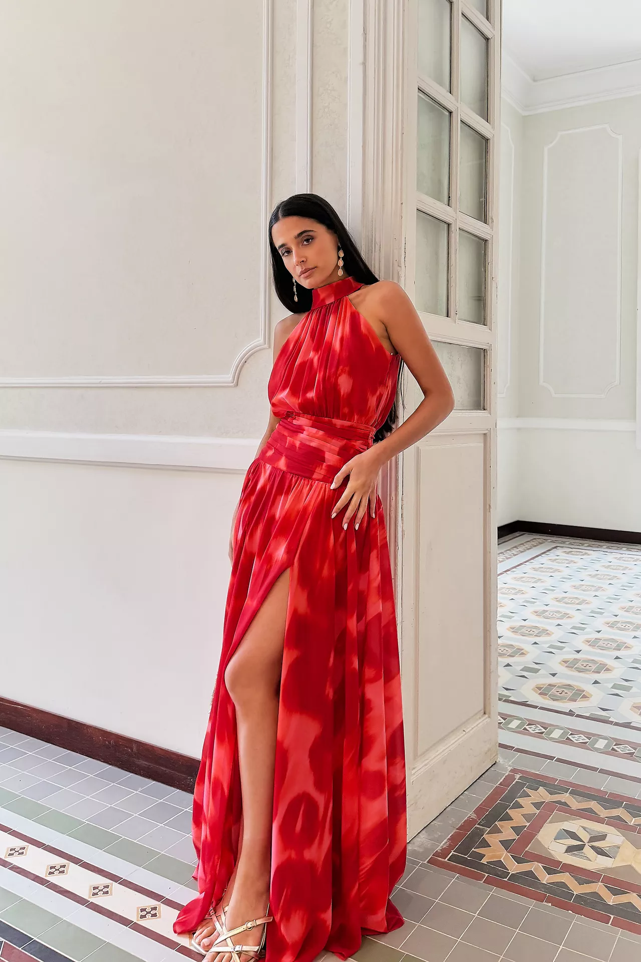 Vestido Lobelia Estampado Coral - Image 5