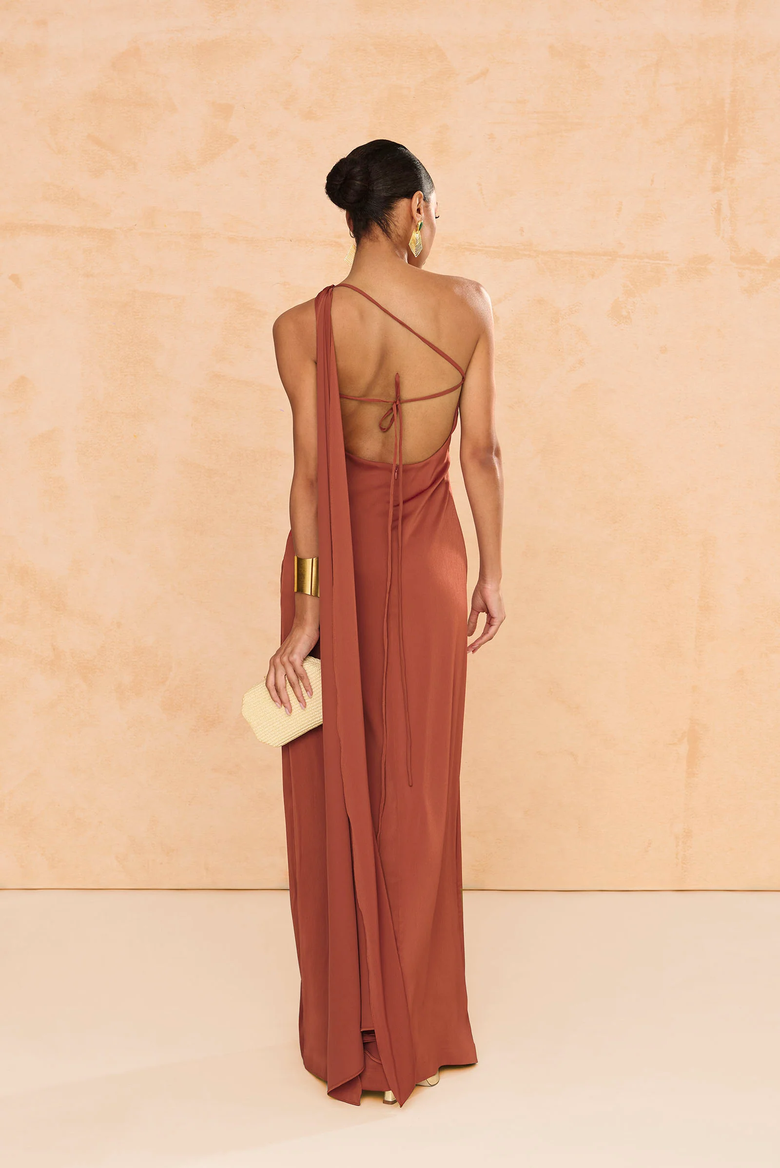 Vestido Lotus Terracota - Image 3