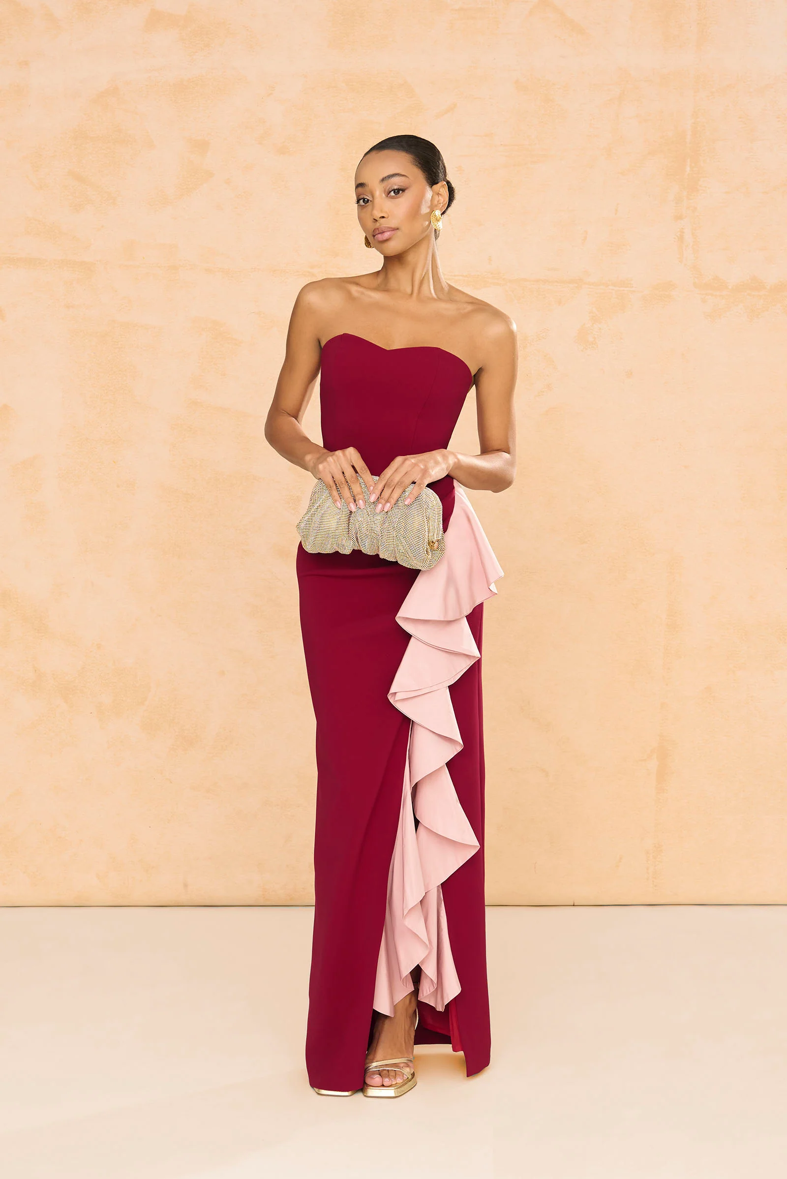 Vestido Macarena Granate - Image 3