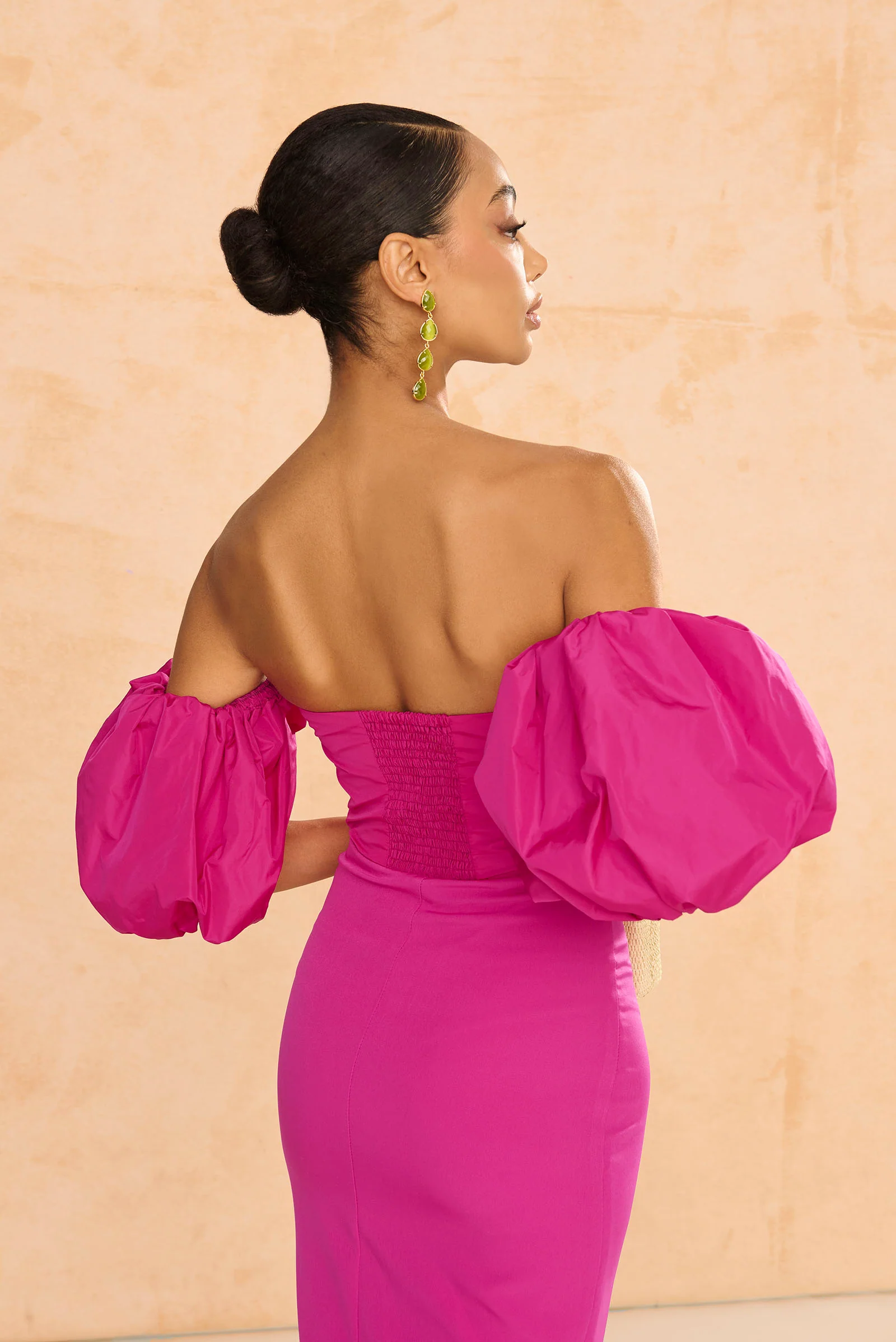 Vestido Midi Manuela Fucsia - Image 4