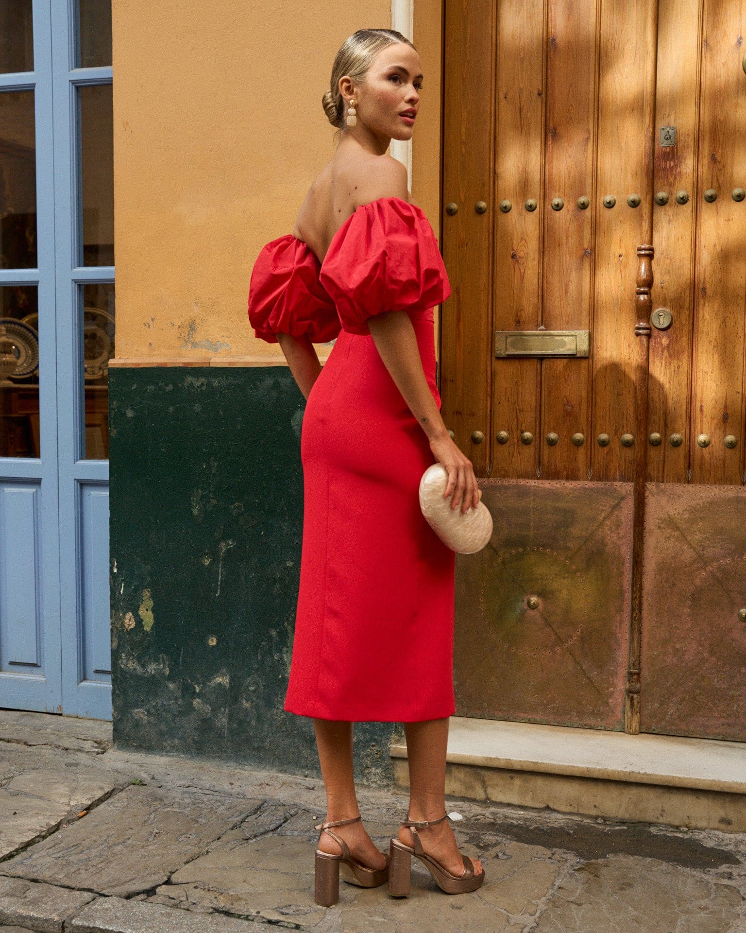 Vestido Midi Manuela Rojo - Image 4