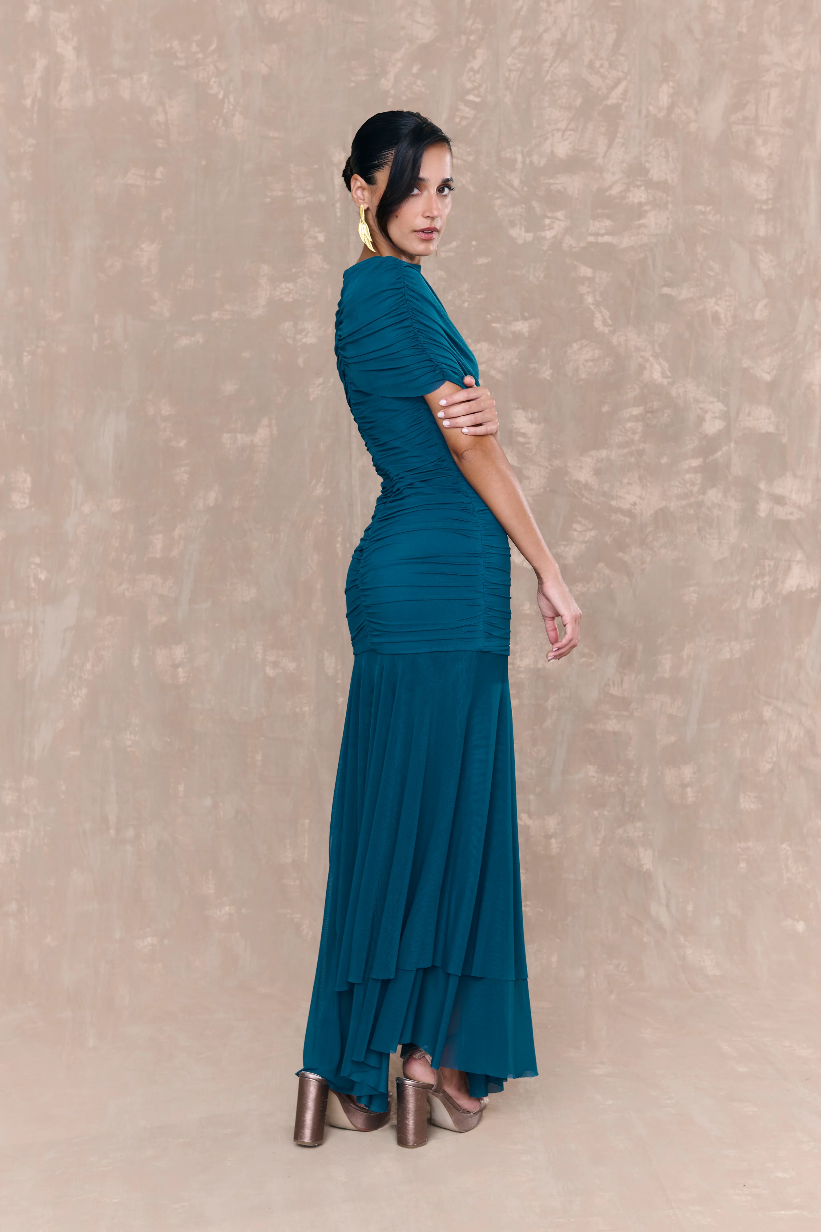 Vestido Margot Azul Petróleo - Image 3