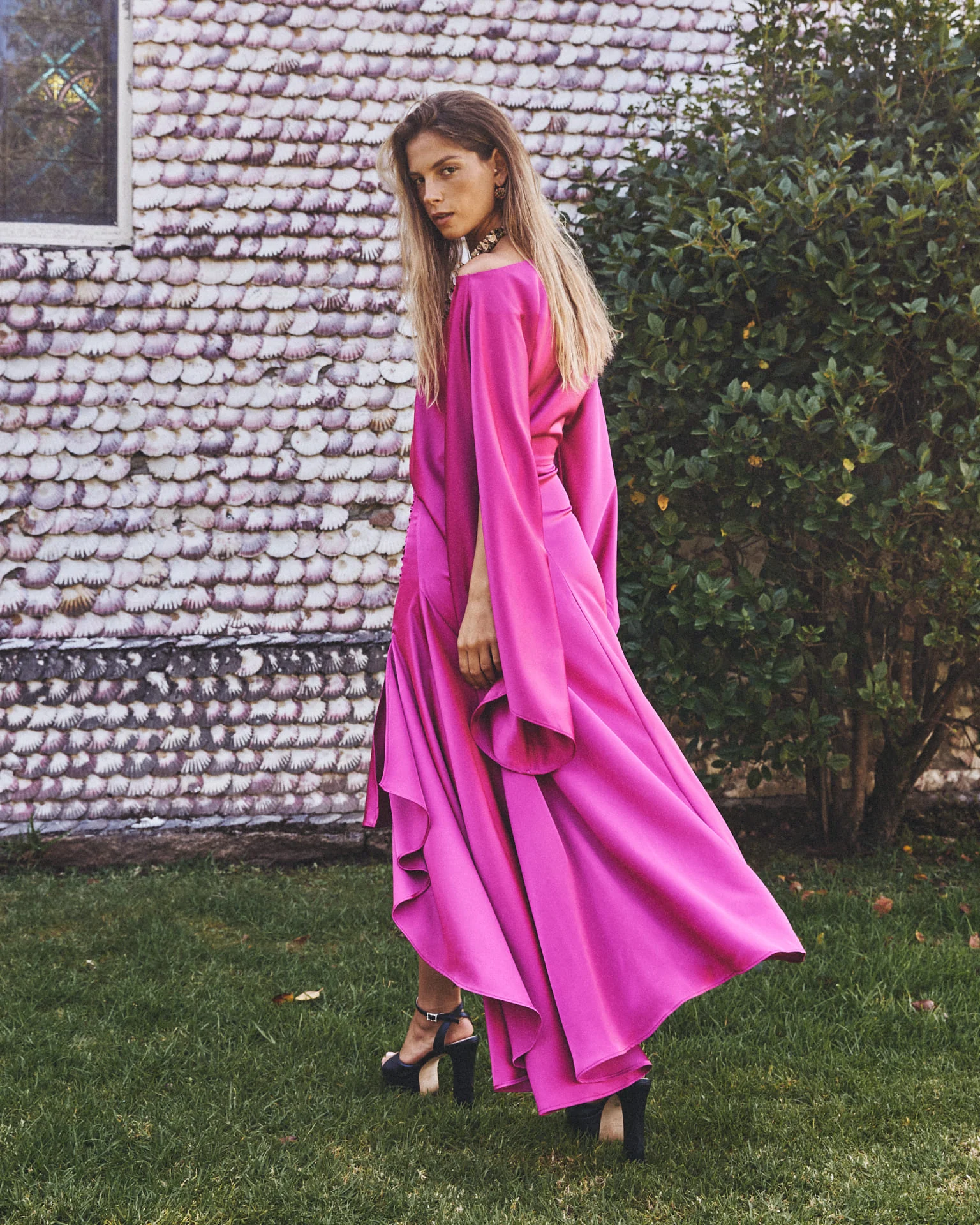 Vestido Midi Aldara Buganvilla - Image 2