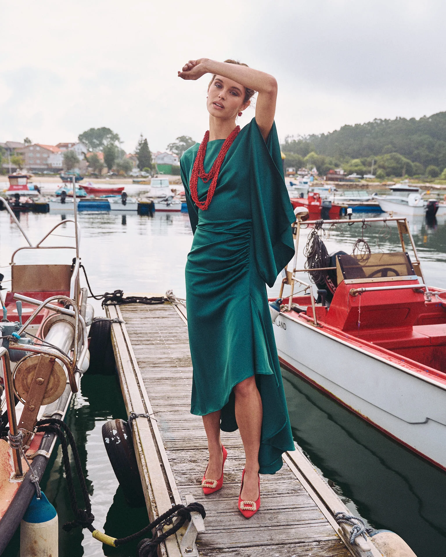 Vestido Midi Aldara Verde