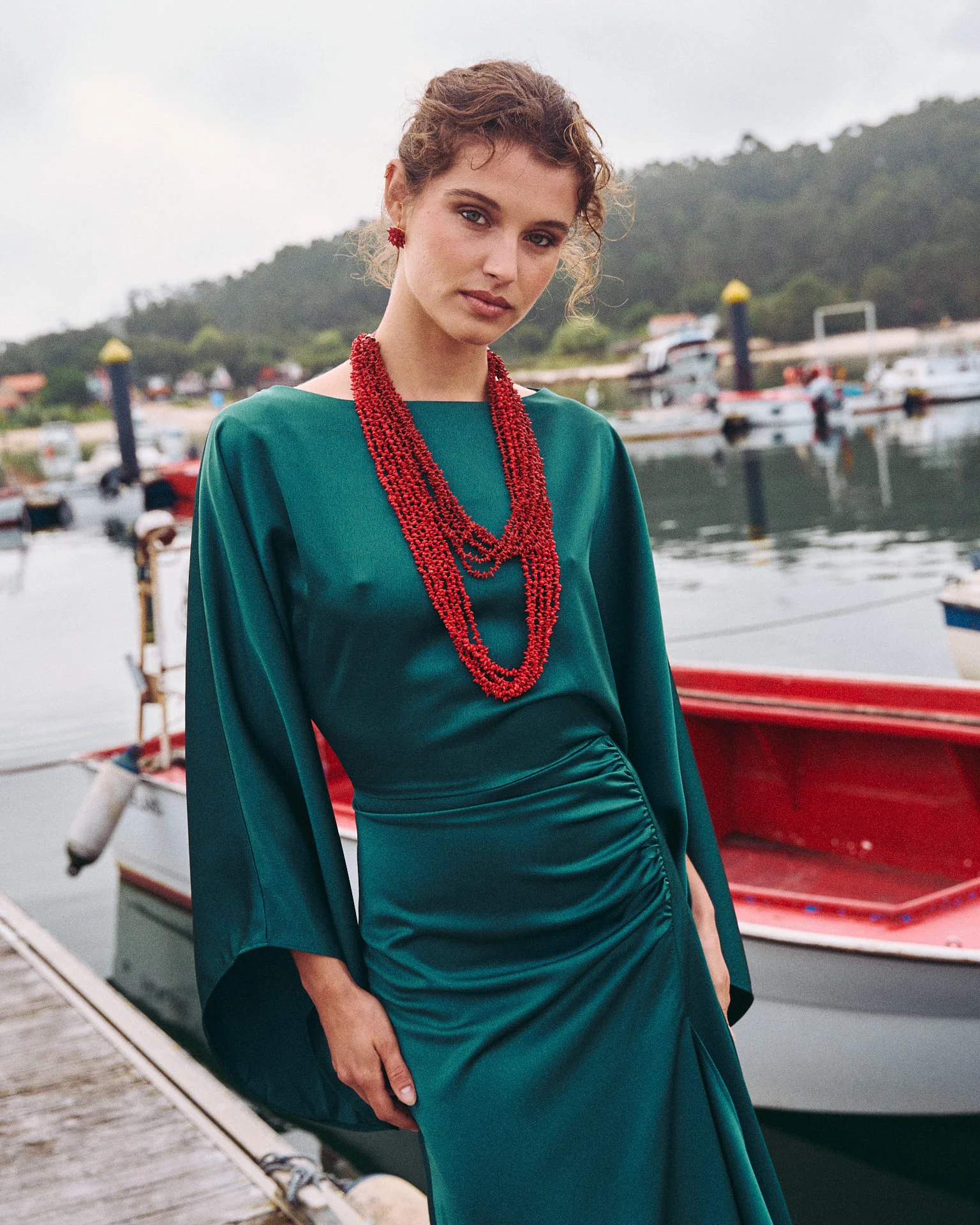 Vestido Midi Aldara Verde - Image 3