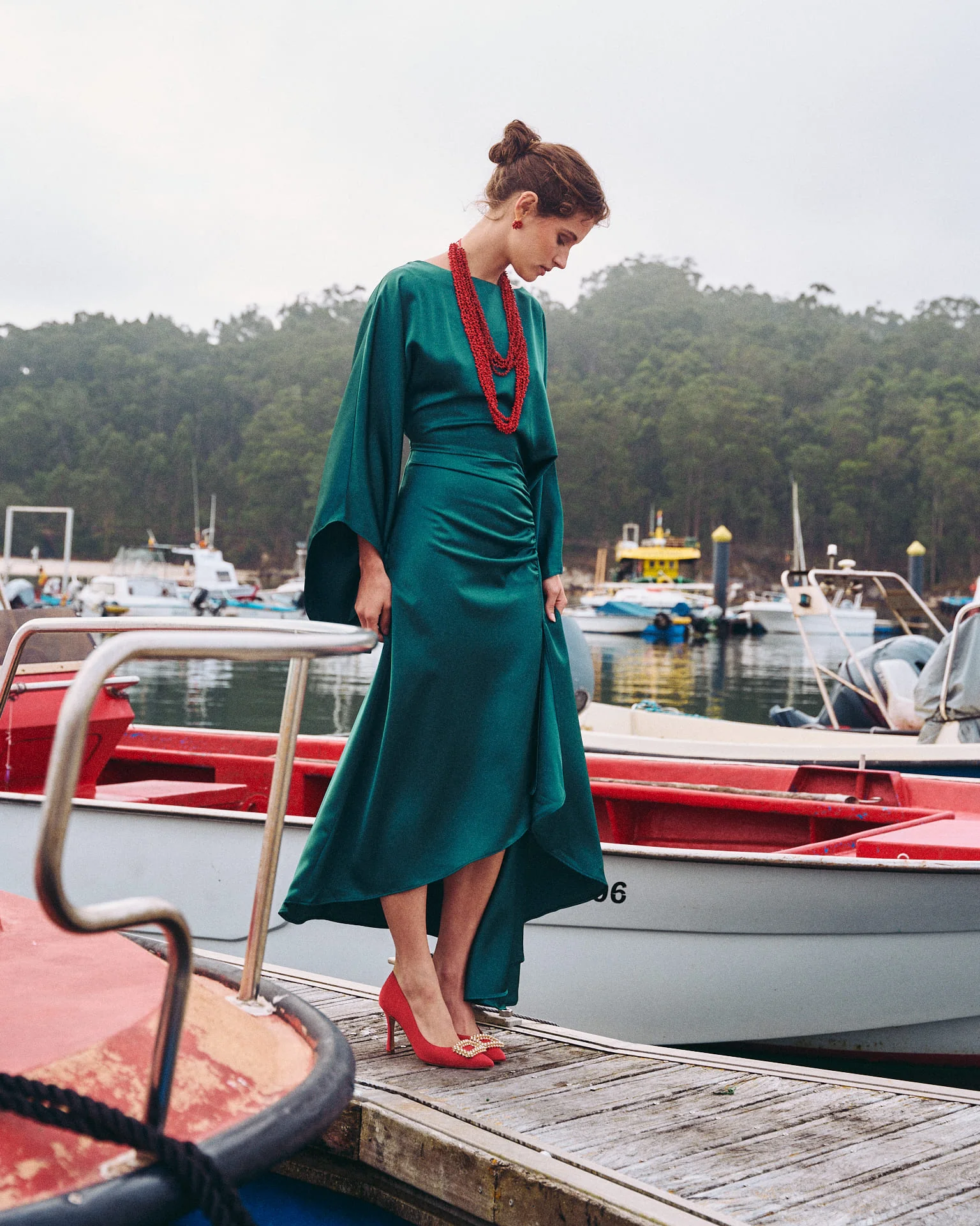 Vestido Midi Aldara Verde - Image 4