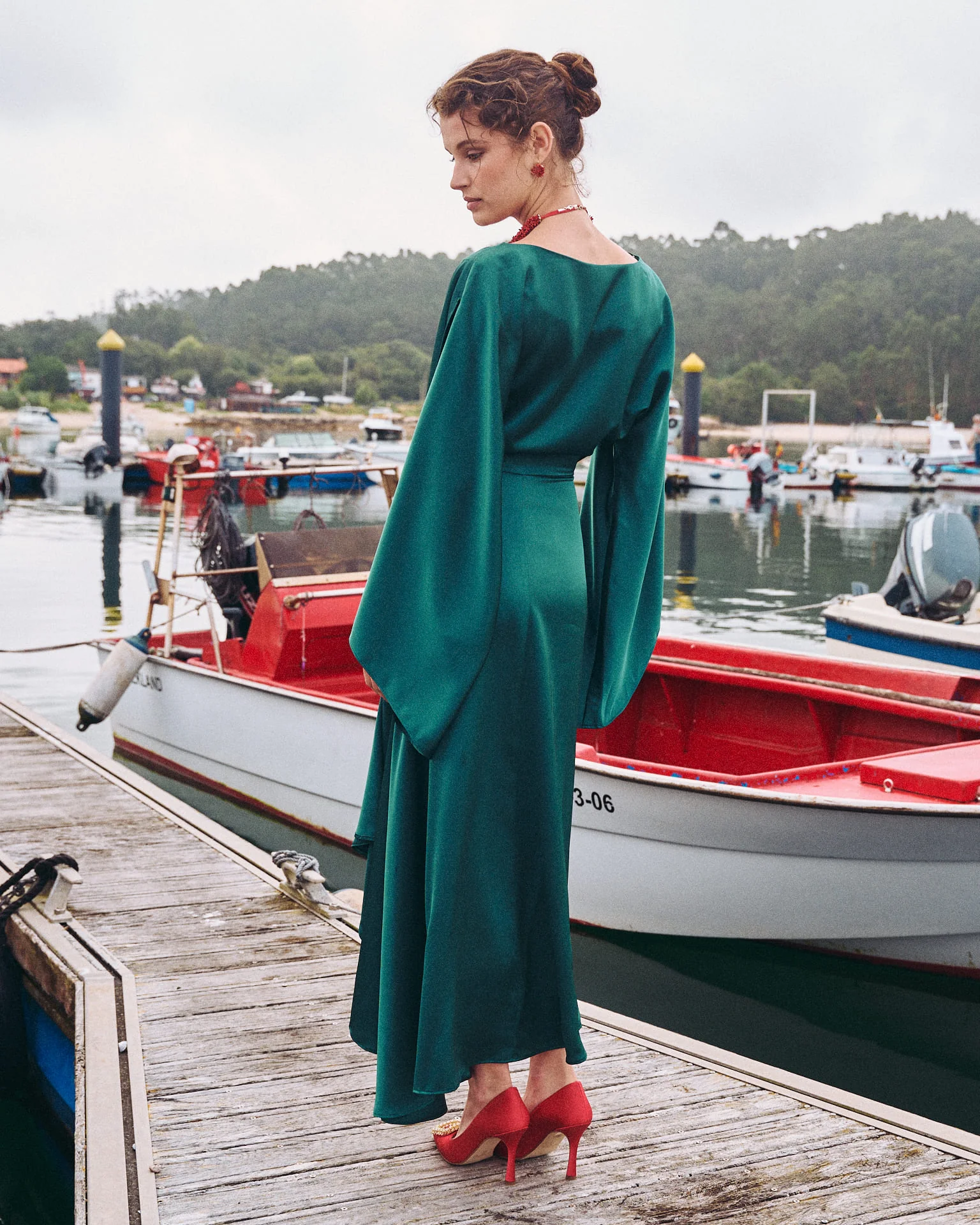 Vestido Midi Aldara Verde - Image 5