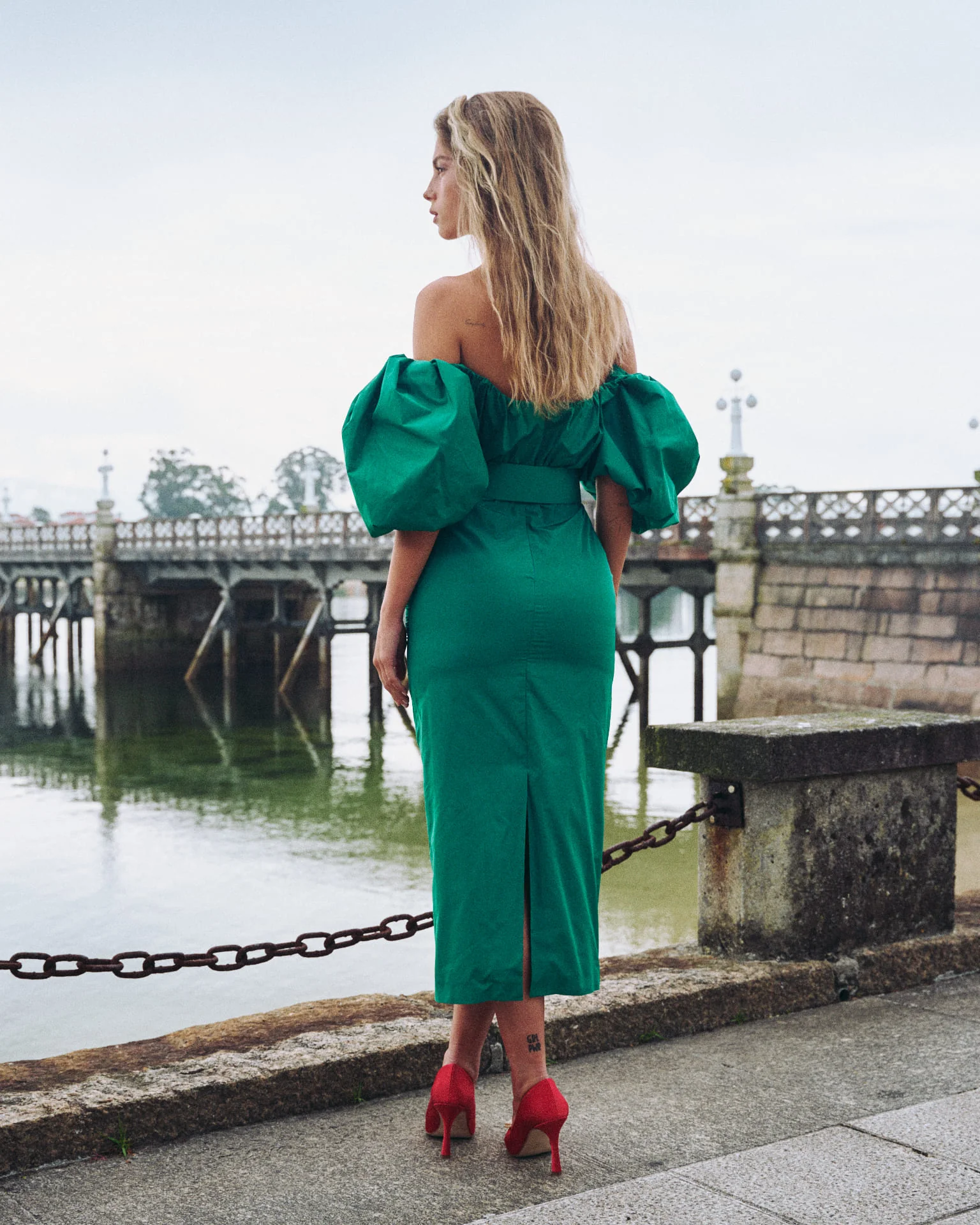 Vestido Midi Sabela Verde - Image 5