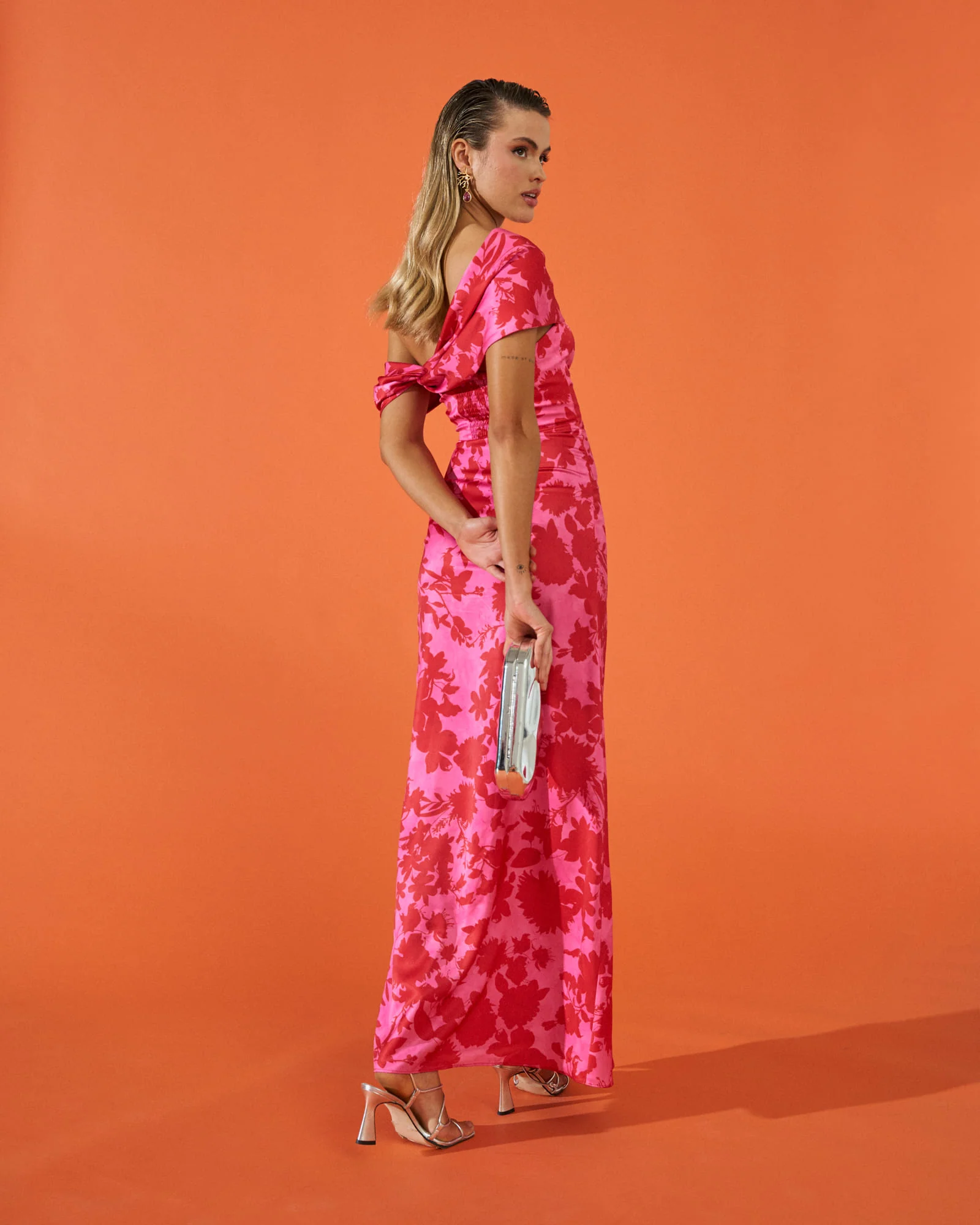 Vestido Oriana Estampado Floral Rosa - Image 4