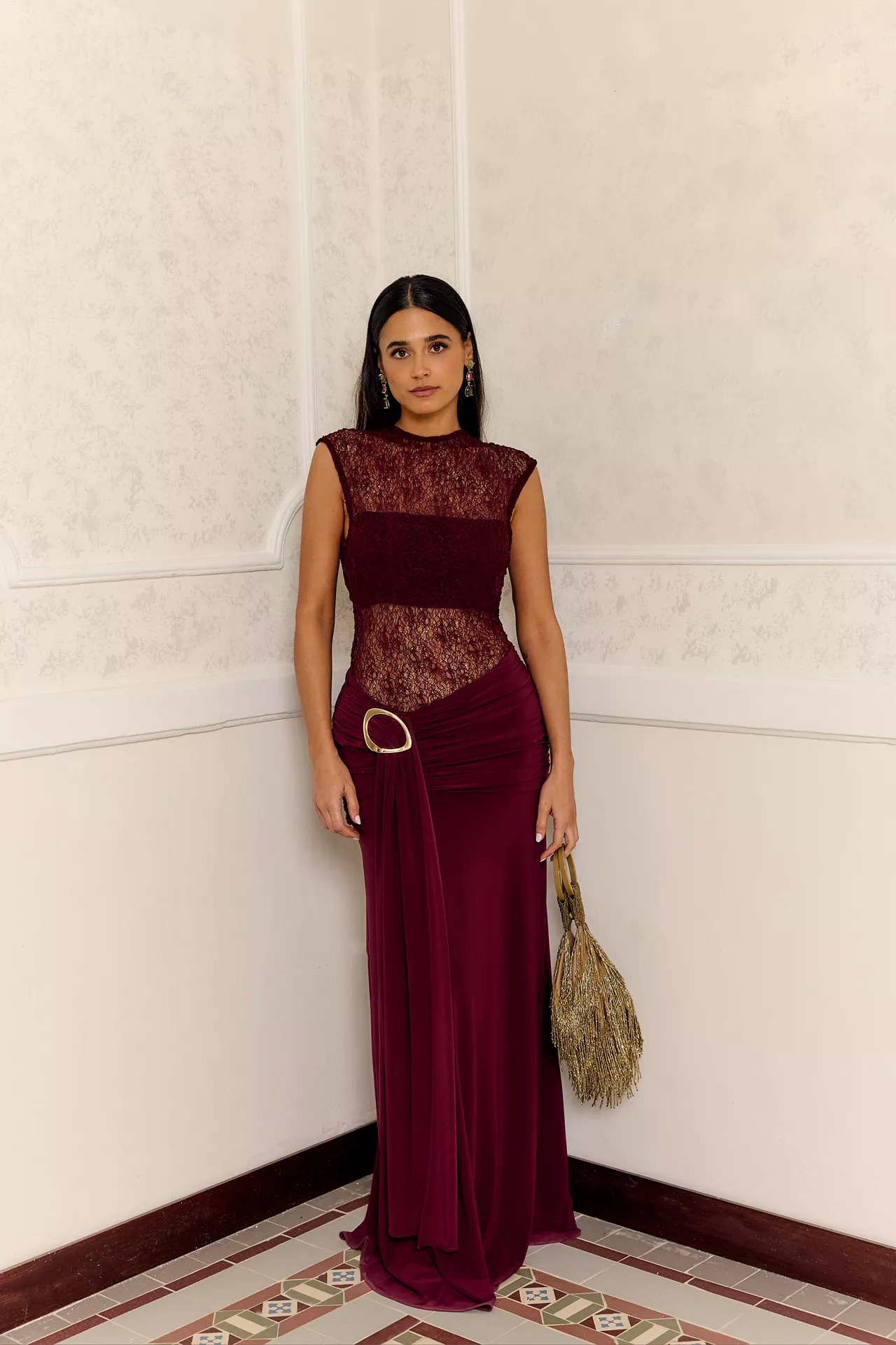 Vestido Protea Burdeos - Image 3