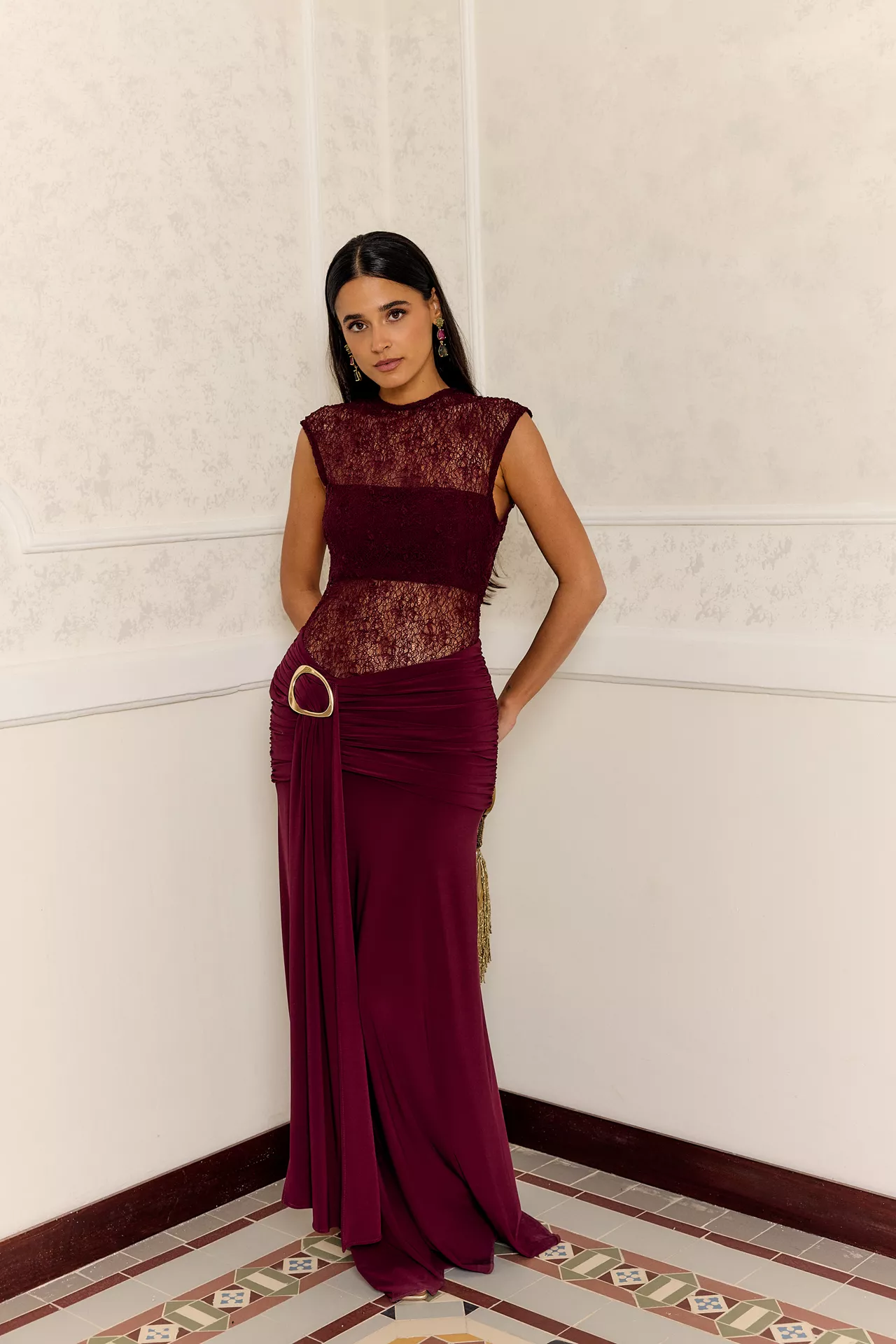 Vestido Protea Burdeos - Image 4