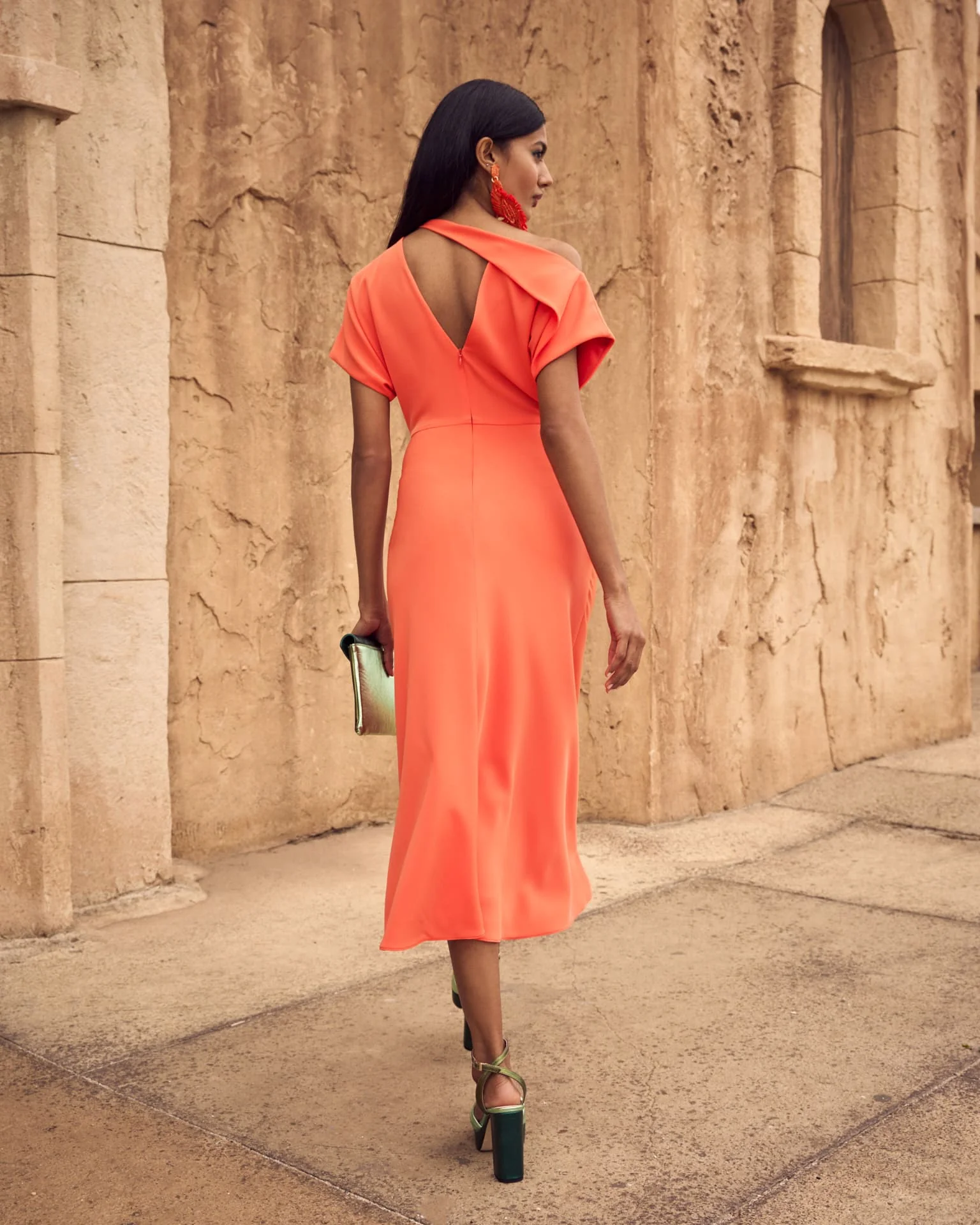 Vestido Romina Naranja - Image 4