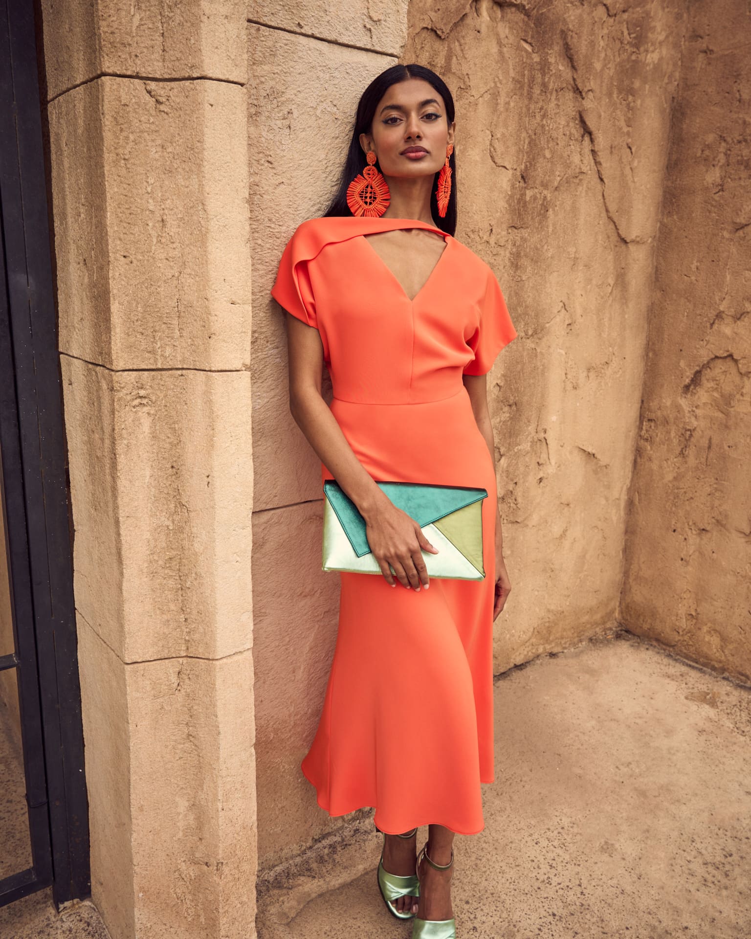 Vestido Romina Naranja - Image 5
