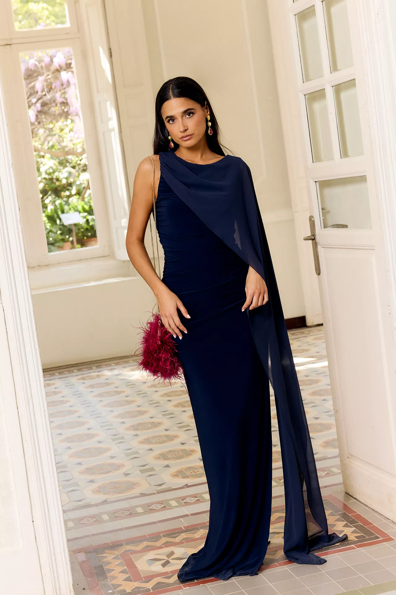 Vestido Salvia Azul Marino - Image 6