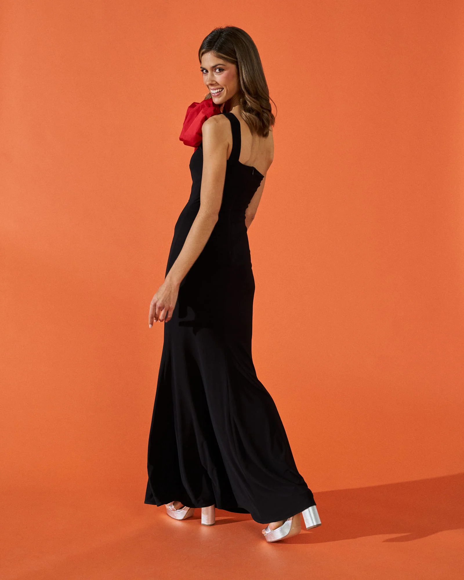 Vestido Sicilia Flor Negro - Image 4