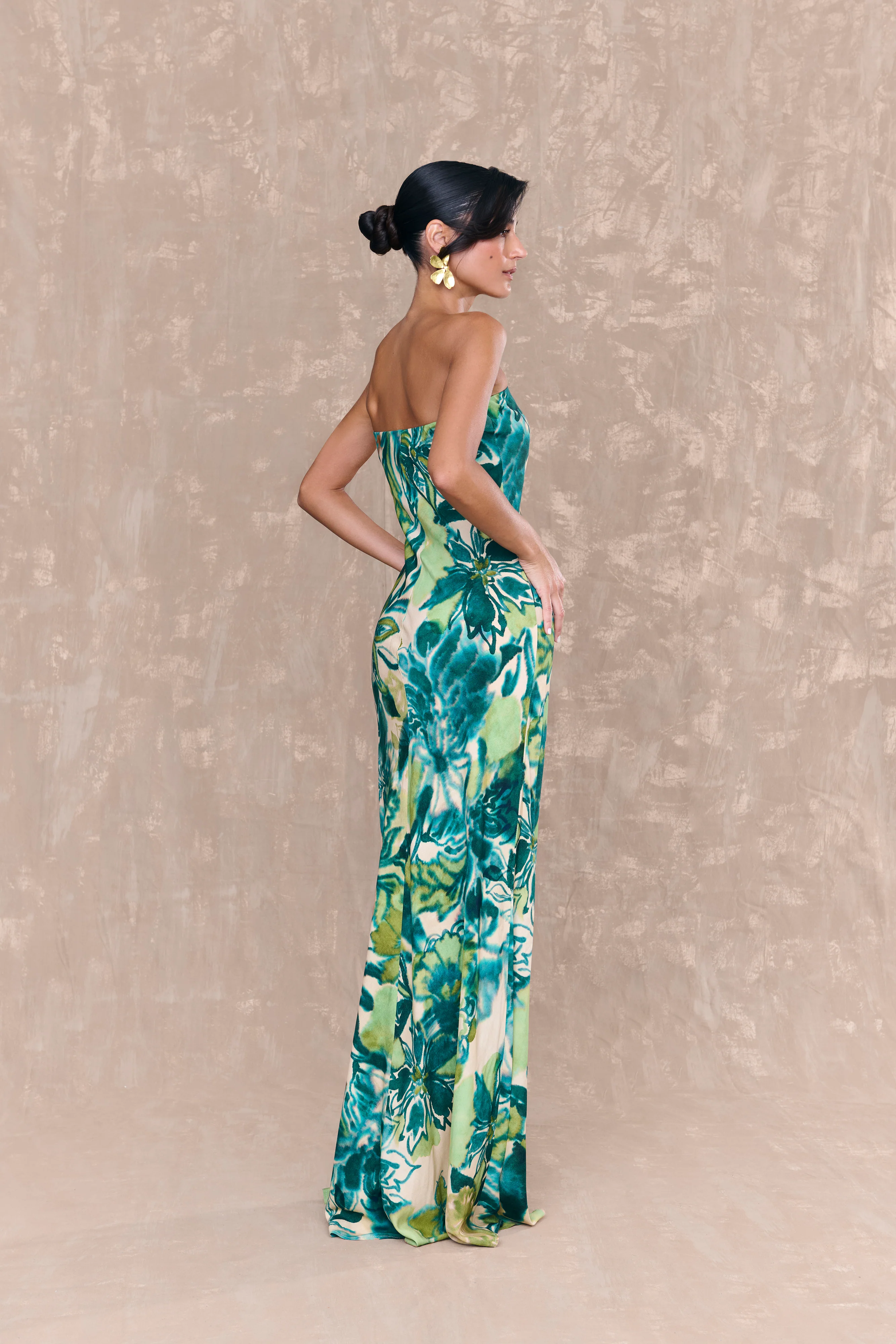 Vestido Zoe Estampado Floral Verde - Image 2